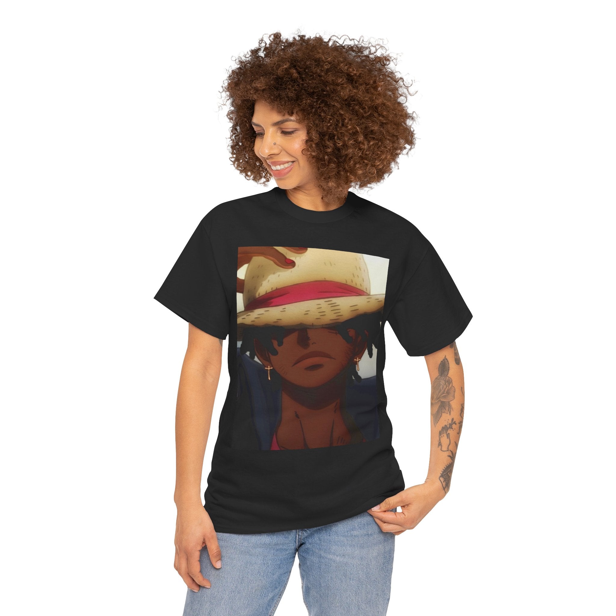 One Piece Luffy Straw Hat T‑Shirt — Anime Pirate Crew Graphic Tee
