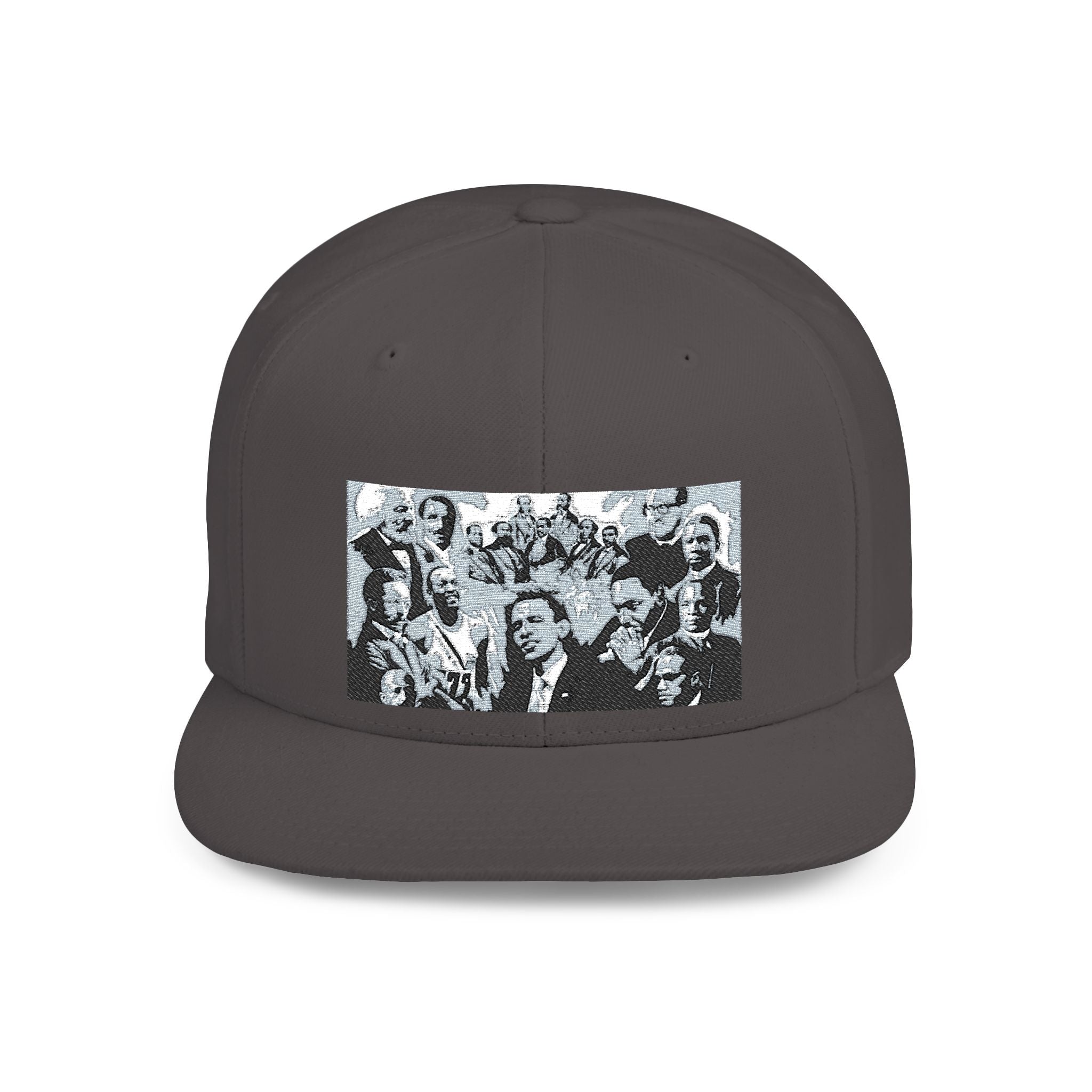 Copy of Reggae Vibes Flat Bill Snapback Hat — Colorful Rasta Music Patch