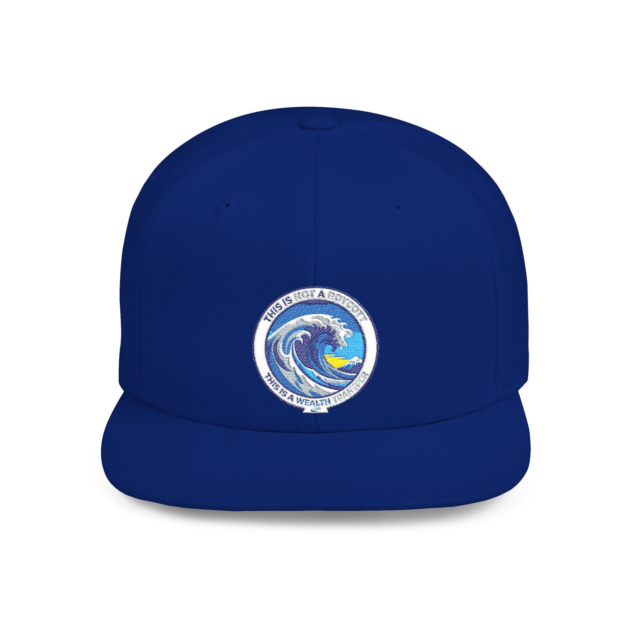 Copy of Reggae Vibes Flat Bill Snapback Hat — Colorful Rasta Music Patch