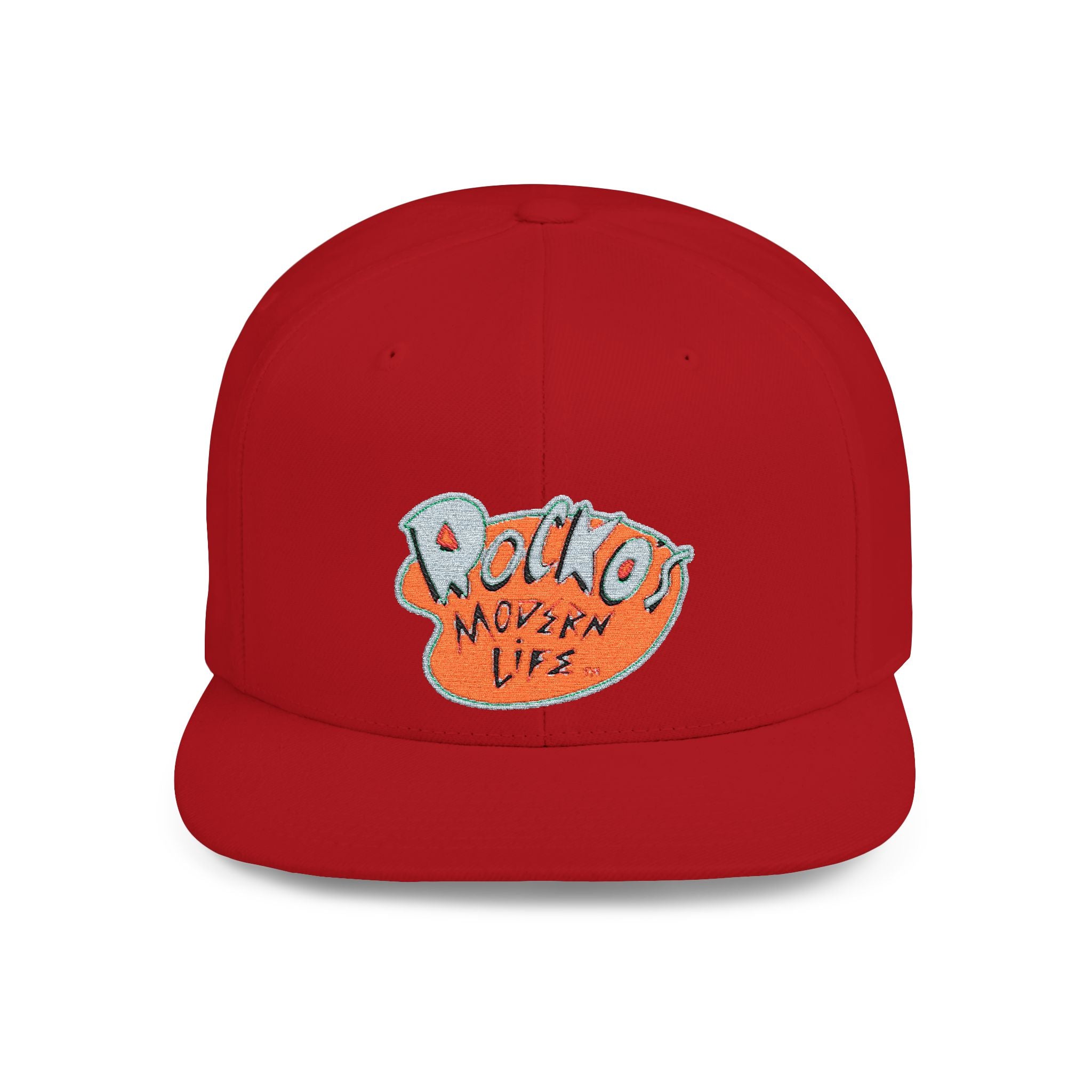 Snapback Hat — Polka Nutter Vibe Embroidered Flat-Bill Cap