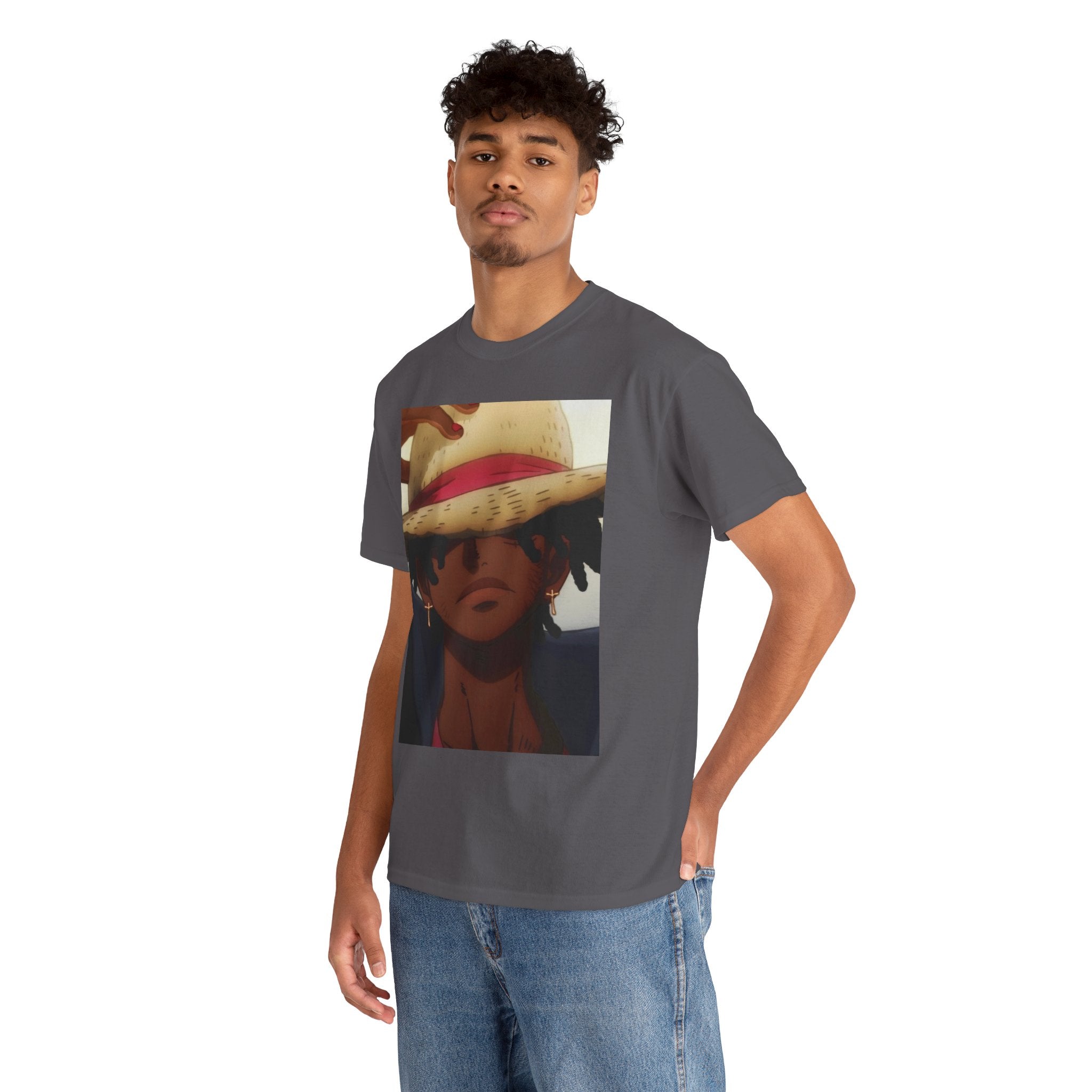 One Piece Luffy Straw Hat T‑Shirt — Anime Pirate Crew Graphic Tee