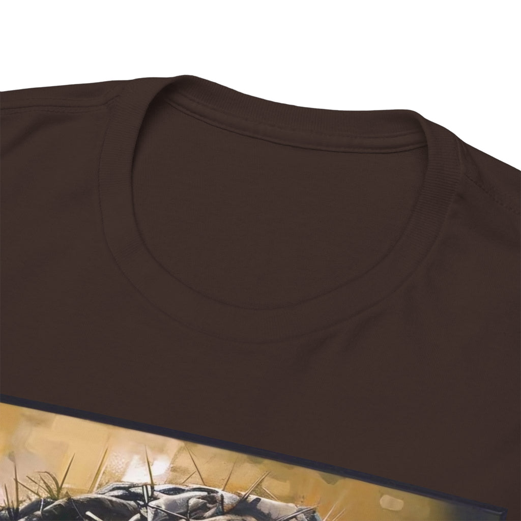 Jesus Portrait Tee with 'This Is Not A Boycott — This Is A Wealth Transfer' Back Emblem