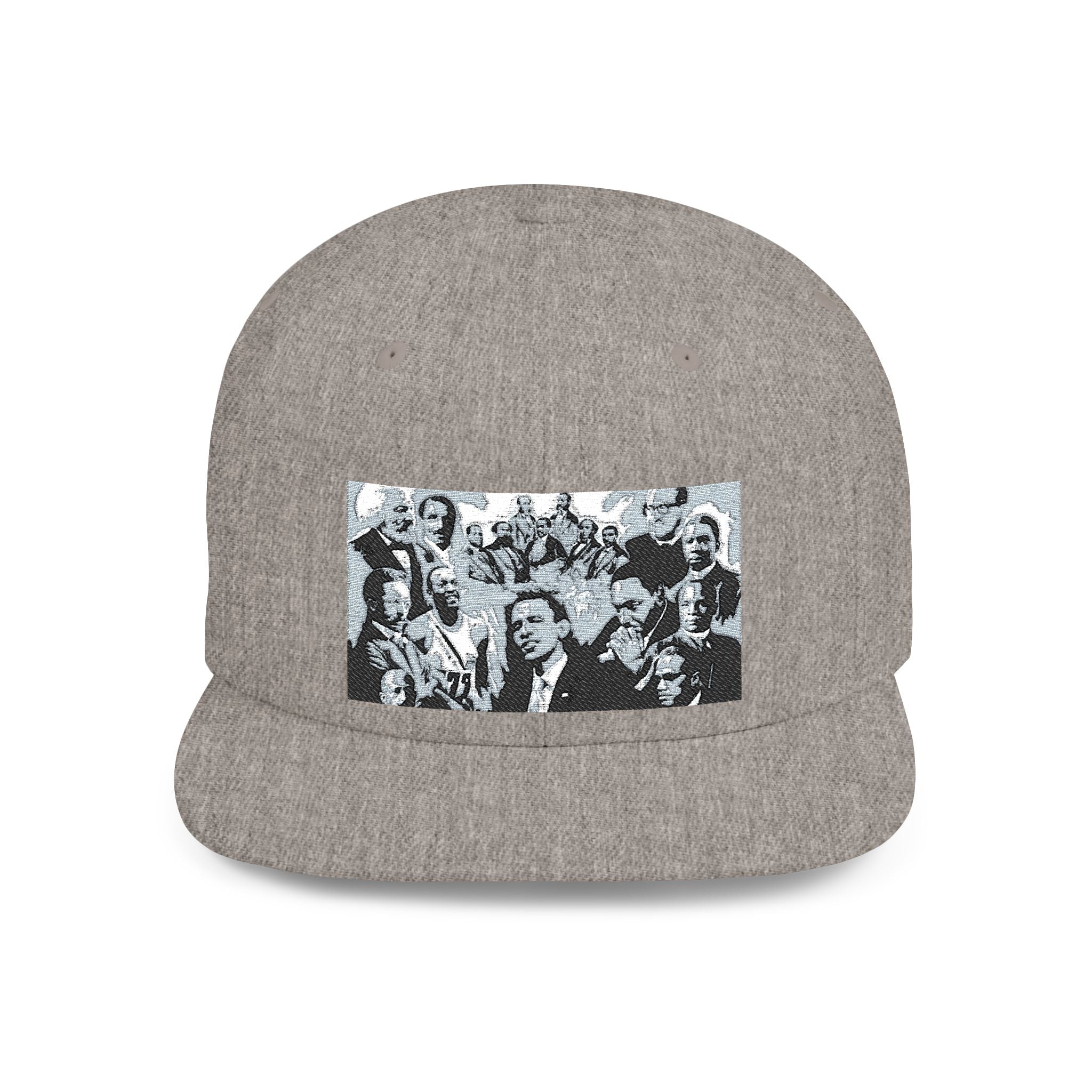 Copy of Reggae Vibes Flat Bill Snapback Hat — Colorful Rasta Music Patch