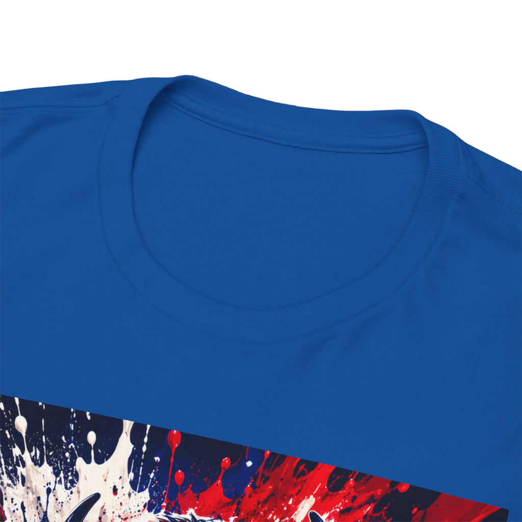 Howard University Buffalo Spirit Tee — HU Bison Red & Blue Campus Shirt