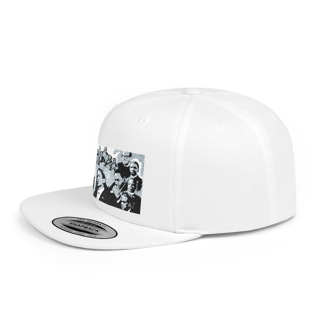 Copy of Reggae Vibes Flat Bill Snapback Hat — Colorful Rasta Music Patch