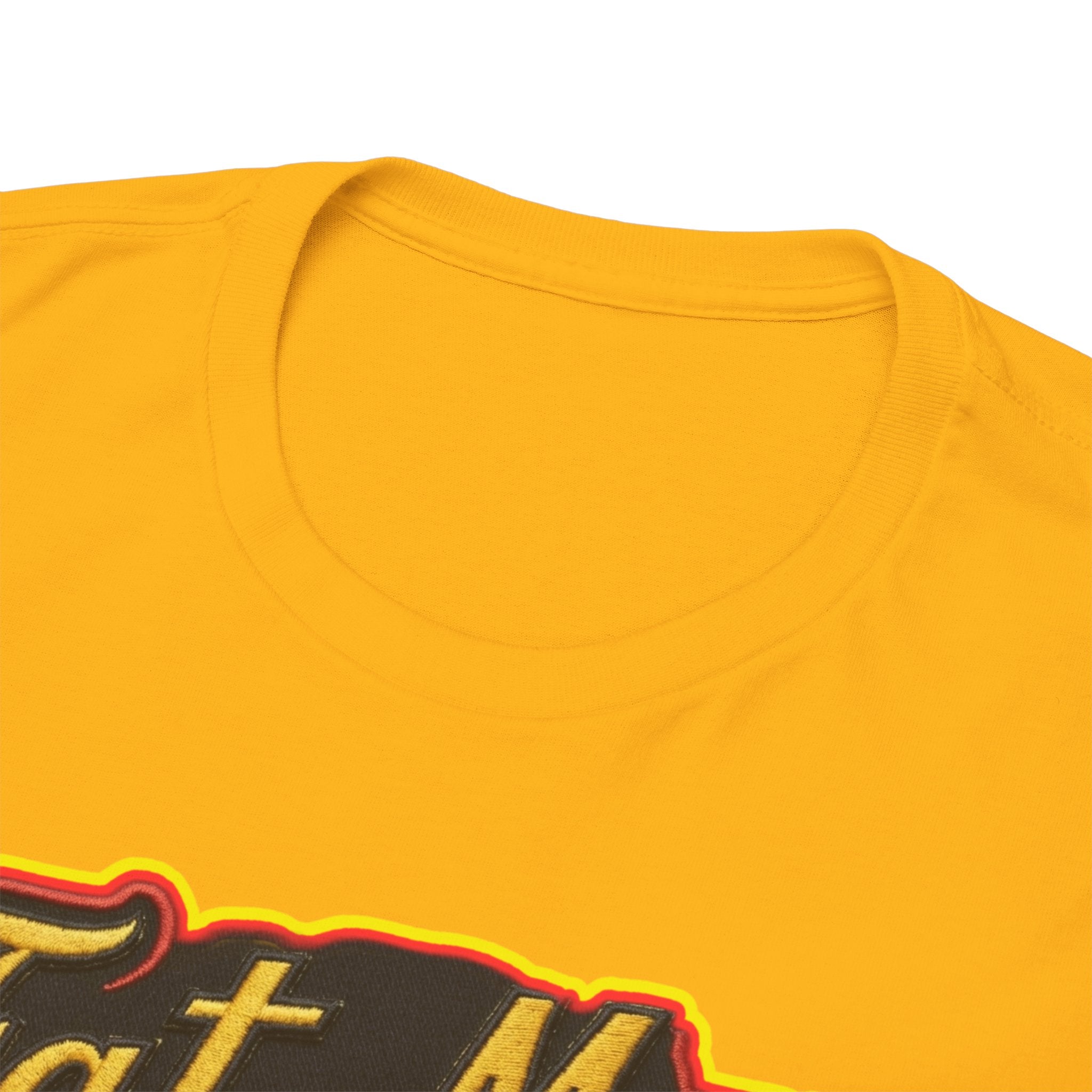 Fat Man Graphic Tee — Retro Boxing Design with '10' Back Patch