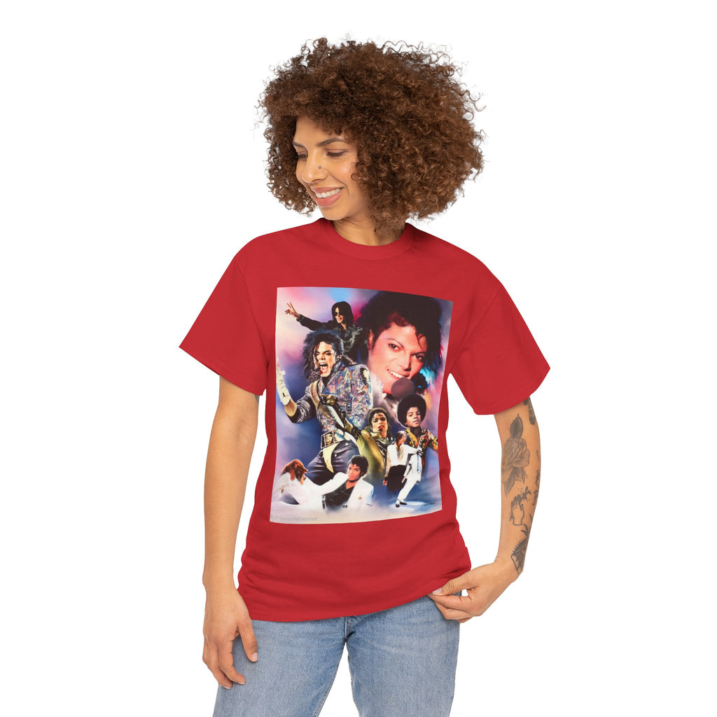 Michael Jackson Tribute Tee — Vintage Pop Collage T-Shirt