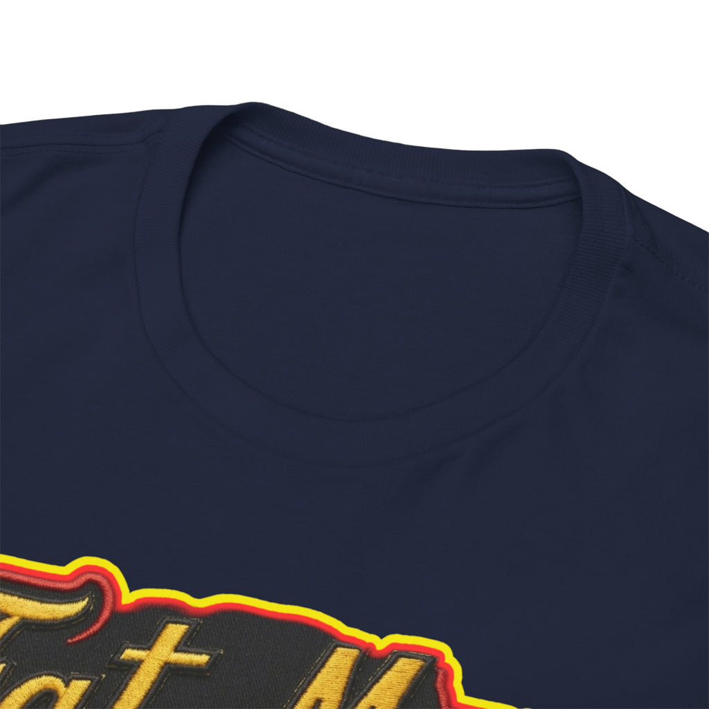 Fat Man Graphic Tee — Retro Boxing Design with '10' Back Patch