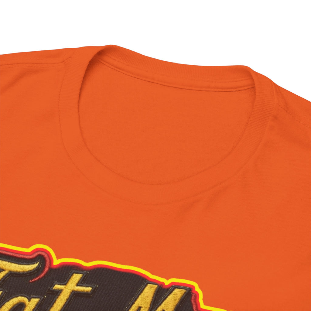 Fat Man Graphic Tee — Retro Boxing Design with '10' Back Patch