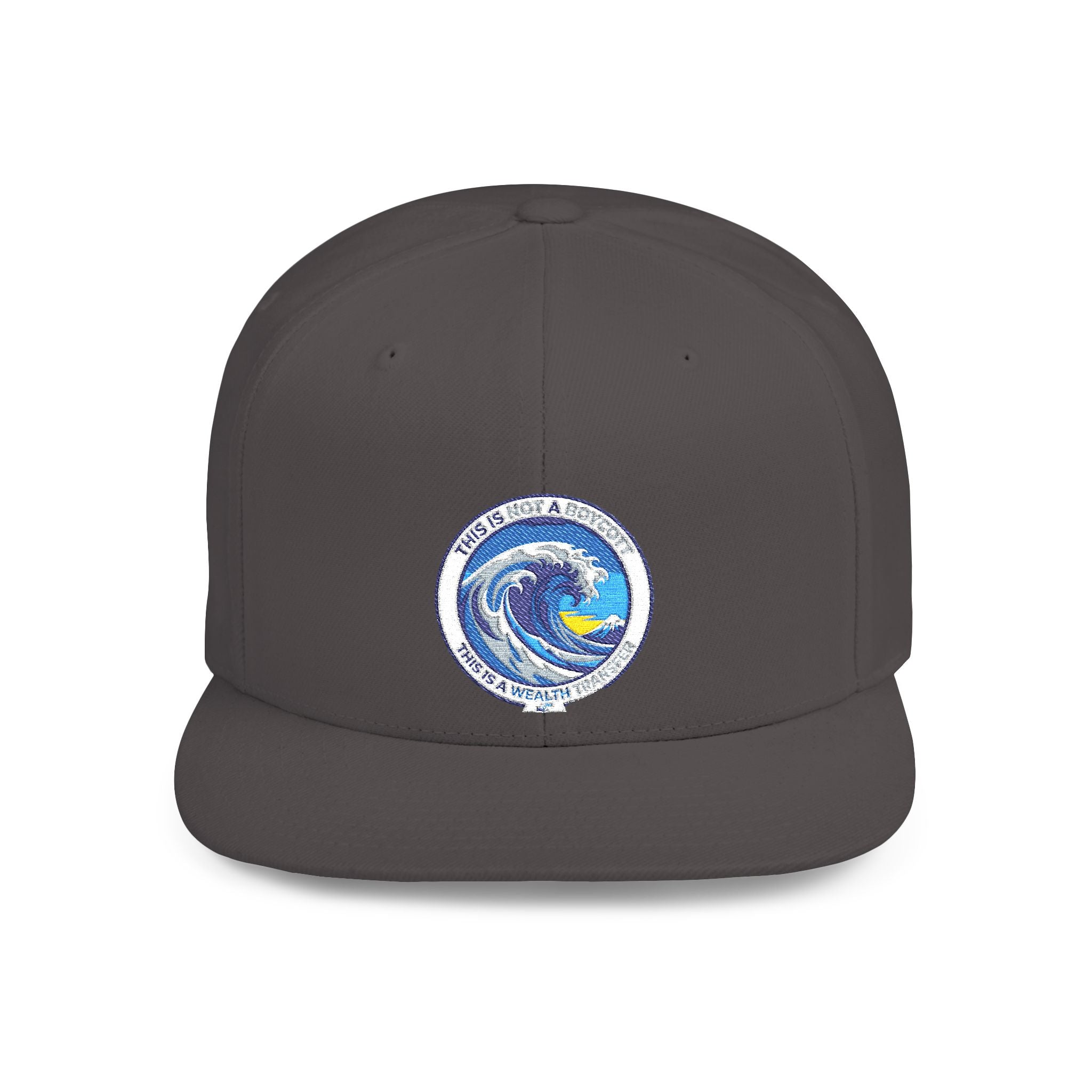 Copy of Reggae Vibes Flat Bill Snapback Hat — Colorful Rasta Music Patch