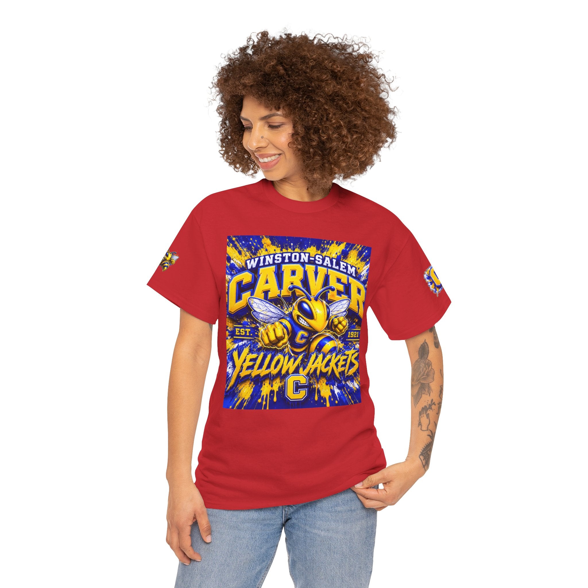 Carver Yellow Jackets T-Shirt — Winston-Salem High School Mascot Tee
