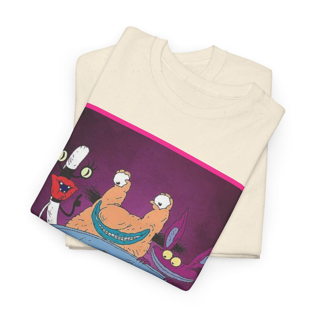 Real Monsters Vintage Cartoon T-Shirt — Nickelodeon Rugrats Crew Tee