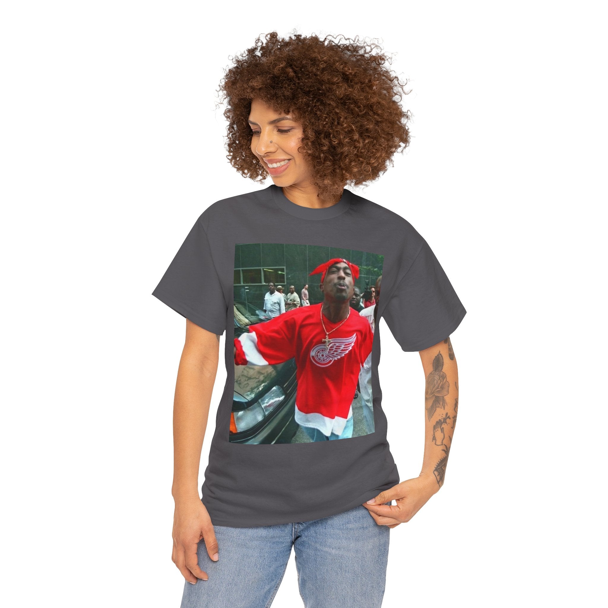 Graphic Tee — Retro Street Photo Print T-Shirt