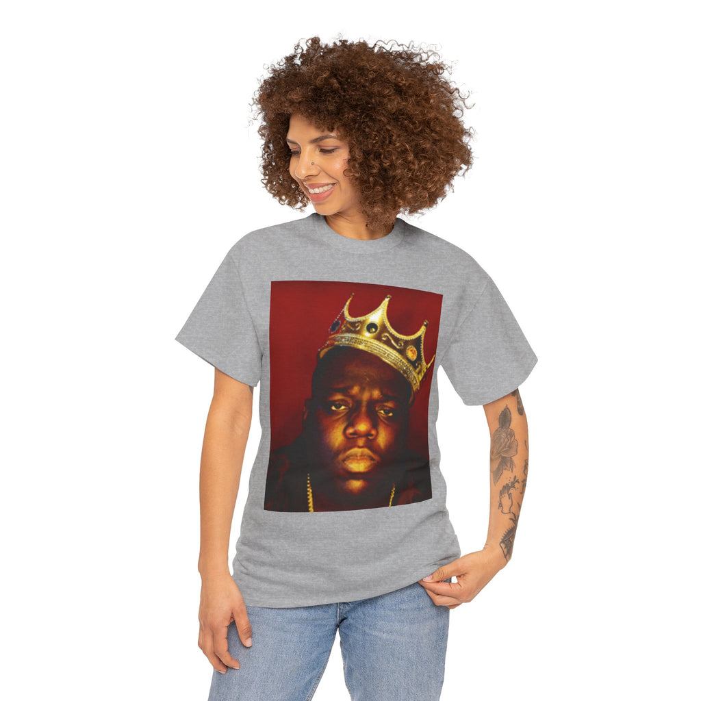 Vintage Crown Portrait Tee — Retro Hip-Hop Photo Graphic T-Shirt