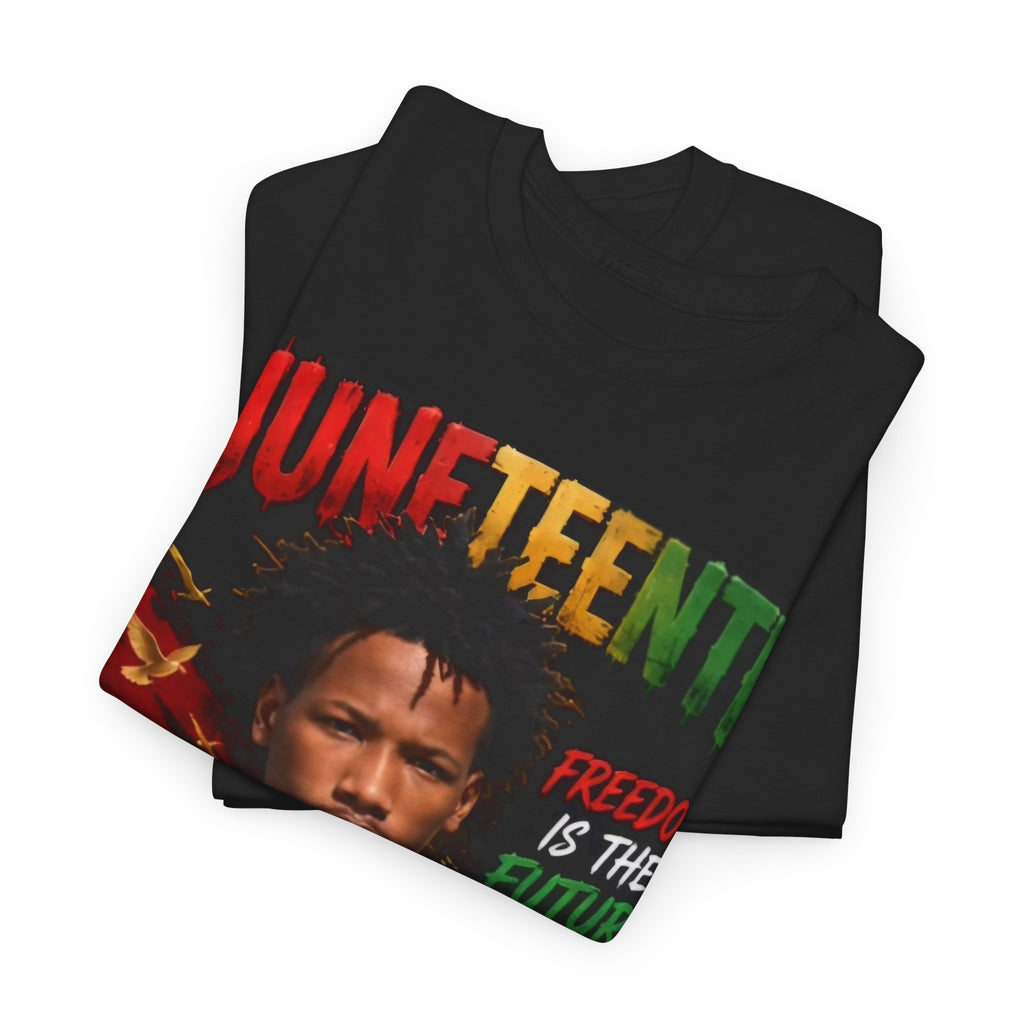 Juneteenth Fist Tee — "Freedom Is The Future" Karmelo Tribute Shirt