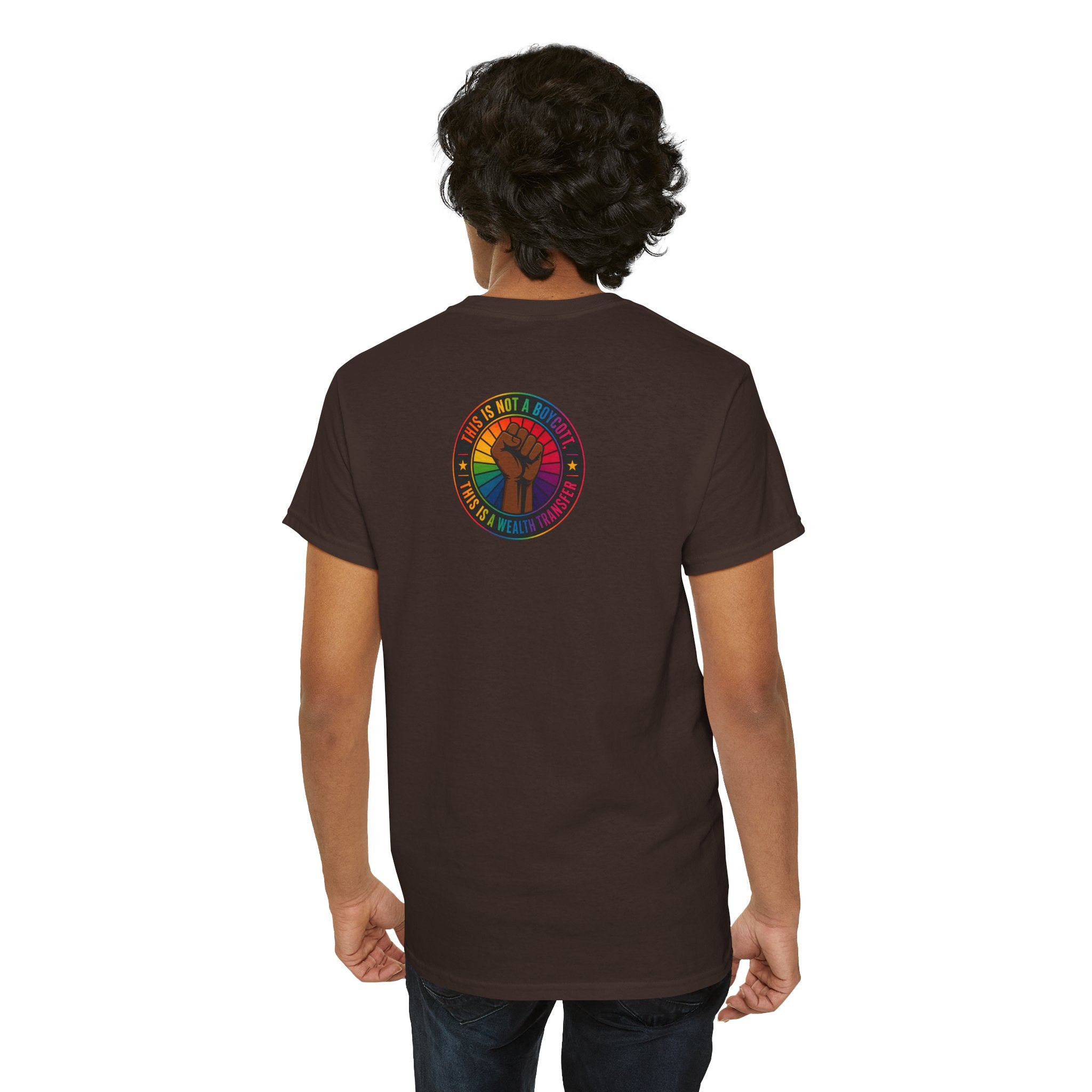 Blackout Graphic Tee — Urban Comic Poster Design with Back Fist Logo