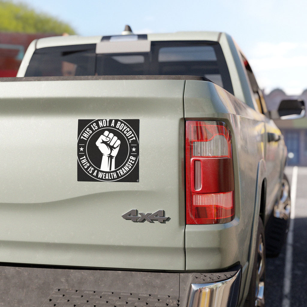 Solidarity Community Car Magnet — Dollar Bill Fist Design