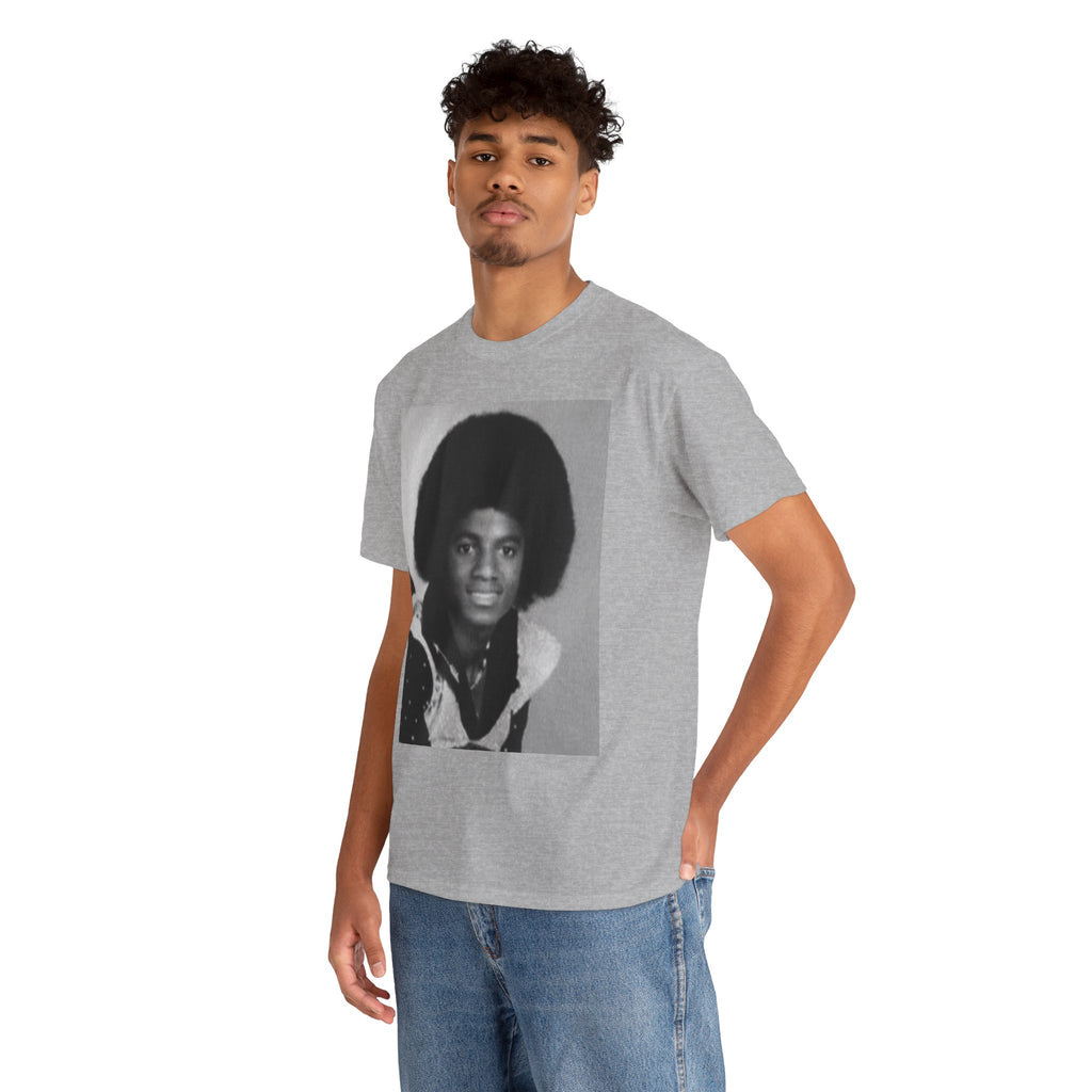 Graphic Tee — Retro Portrait Front with Black Power Fist Back