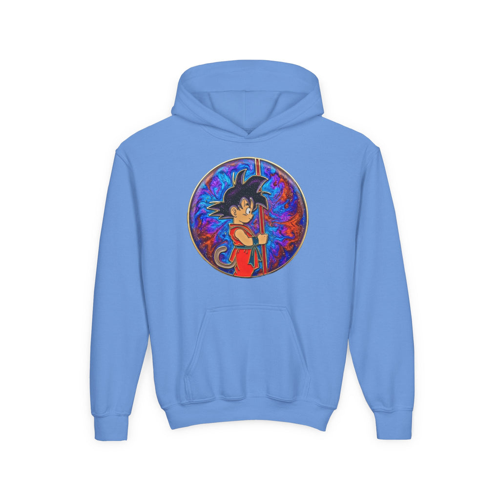 Dragon Boy Hoodie — Goku Cartoon Emblem Youth Hooded Sweatshirt