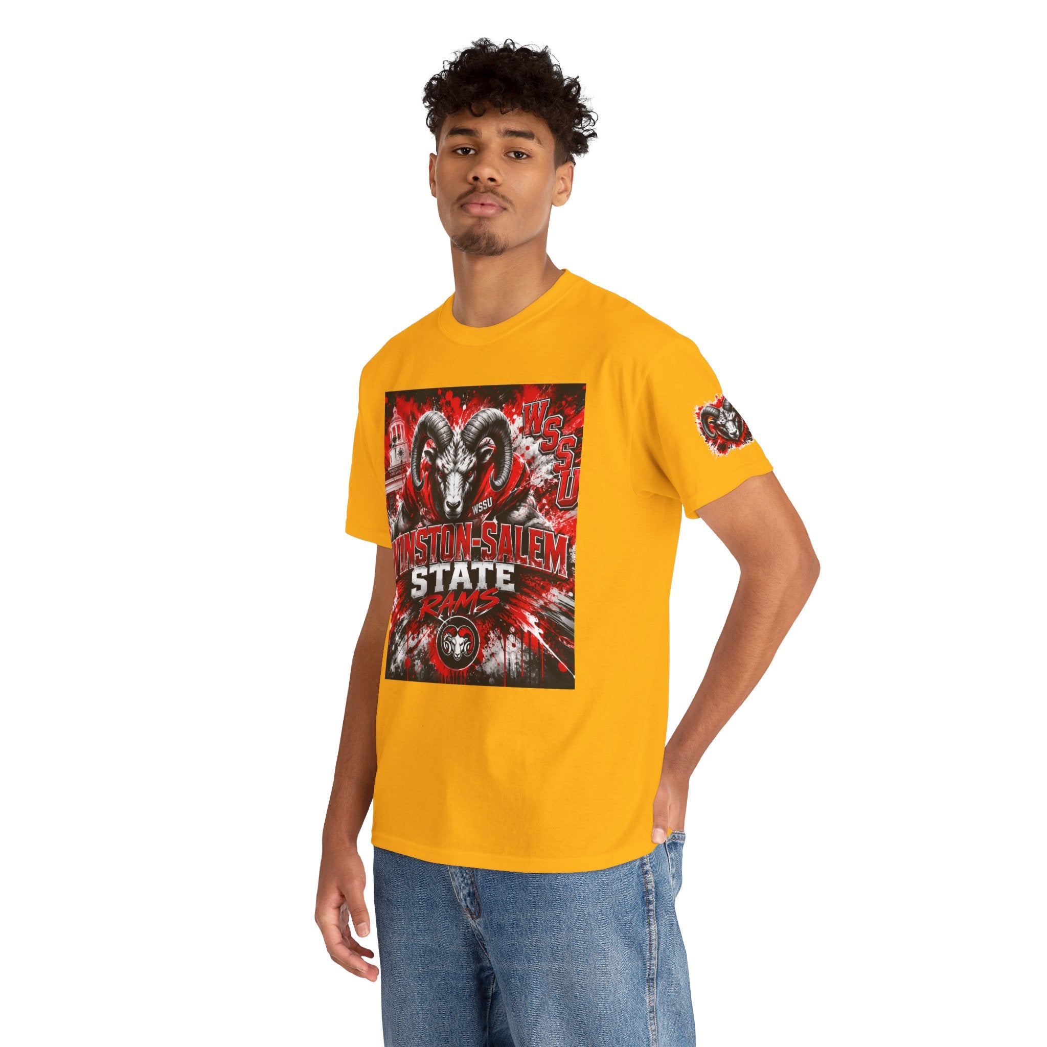 Winston‑Salem State Rams Ram Head Tee — Bold College Spirit T‑Shirt