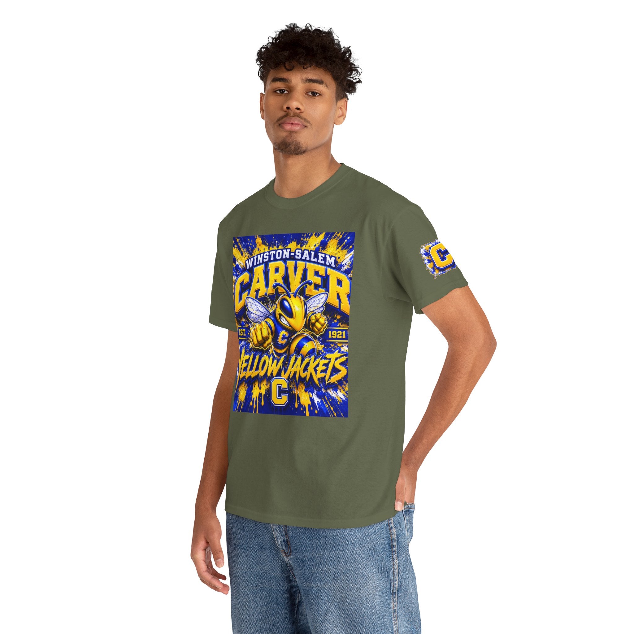 Carver Yellow Jackets T-Shirt — Winston-Salem High School Mascot Tee