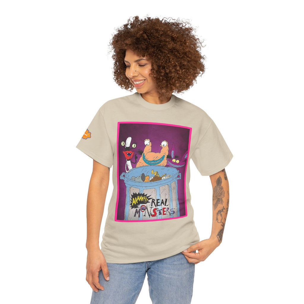 Real Monsters Vintage Cartoon T-Shirt — Nickelodeon Rugrats Crew Tee
