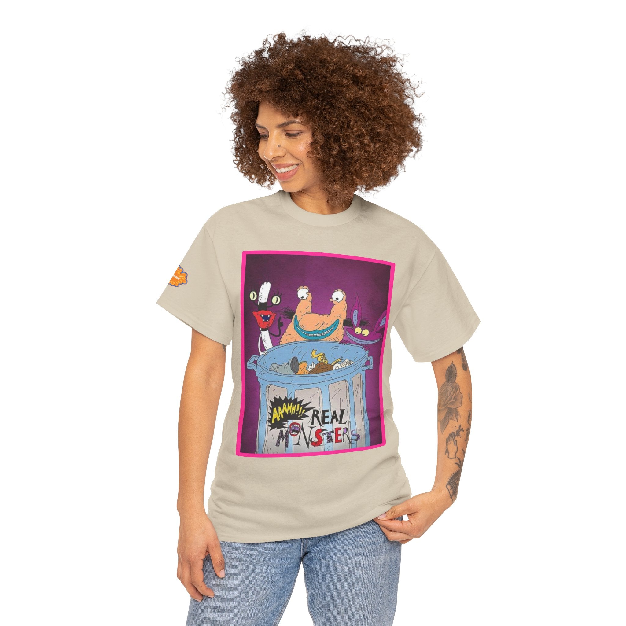Real Monsters Vintage Cartoon T-Shirt — Nickelodeon Rugrats Crew Tee