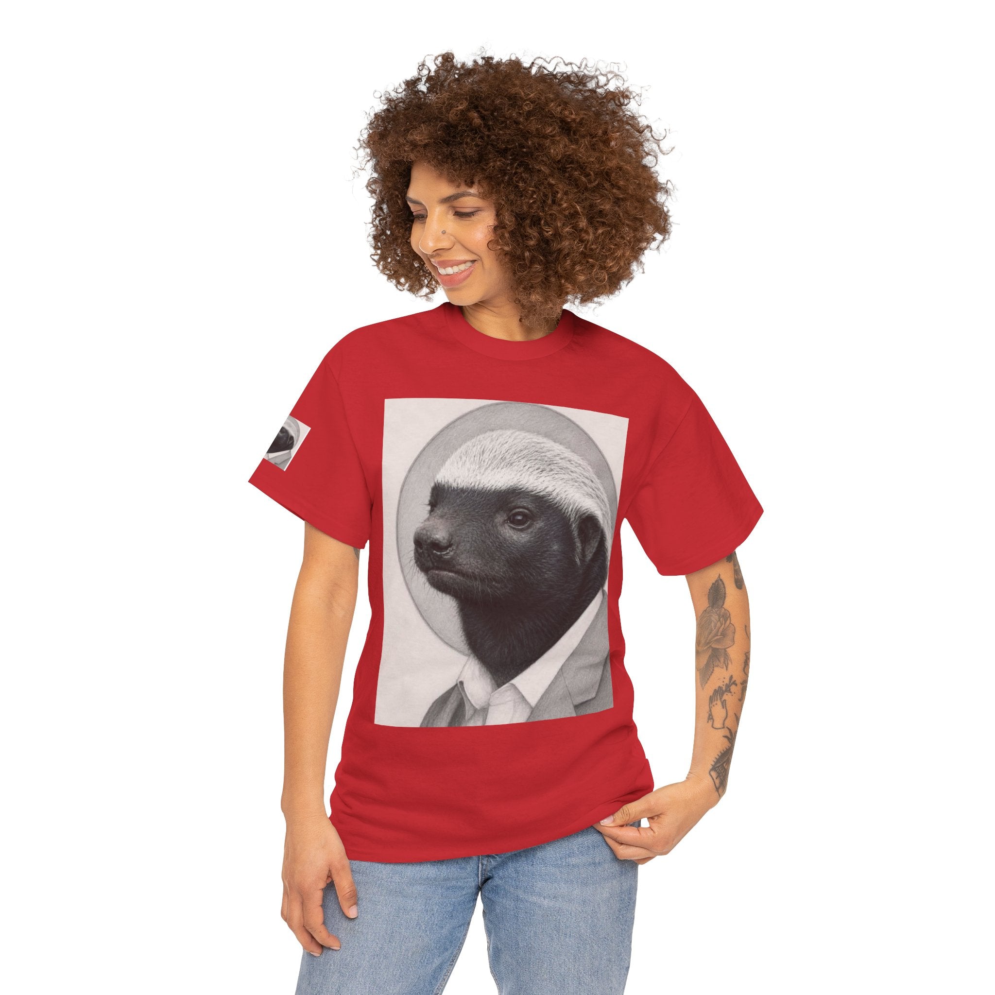 Badger Portrait Tee — "Which One of Y’all MF Said Something About a Home?" Graphic T‑Shirt