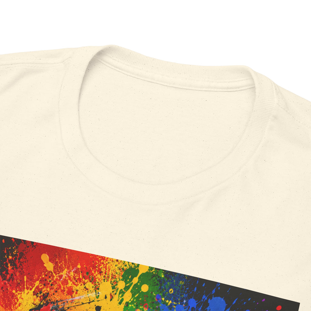 Wealth Transfer T-Shirt — Rainbow Graffiti Design (Back Fist Emblem)