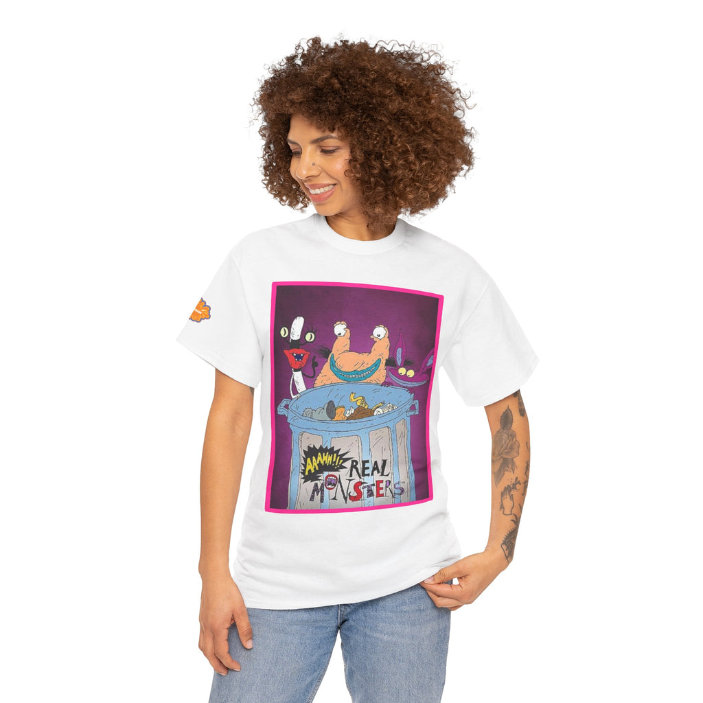 Real Monsters Vintage Cartoon T-Shirt — Nickelodeon Rugrats Crew Tee