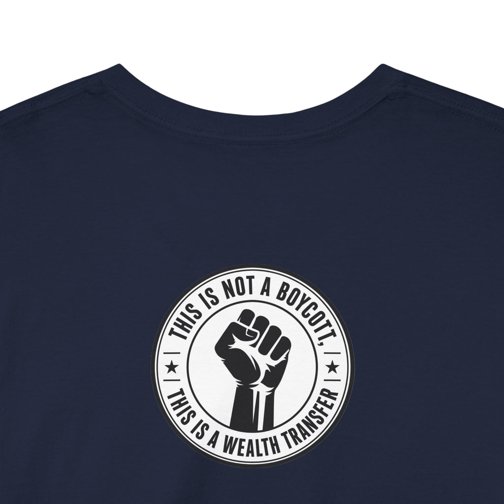 Graphic Tee — Retro Portrait Front with Black Power Fist Back