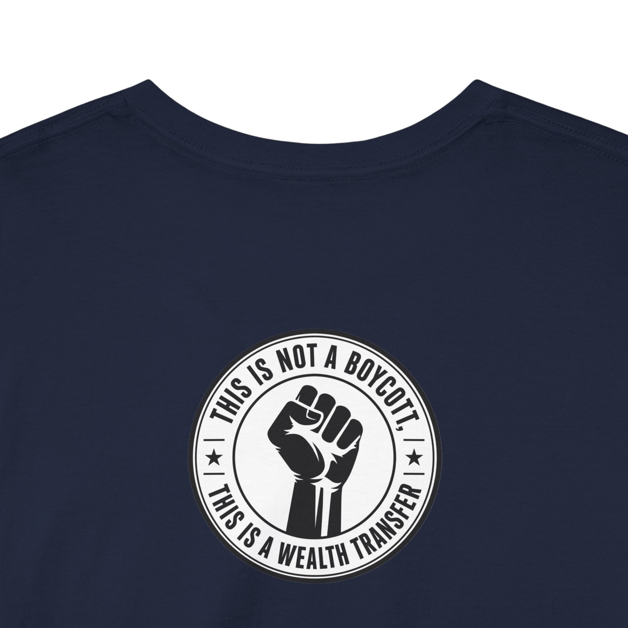 Graphic Tee — Retro Portrait Front with Black Power Fist Back