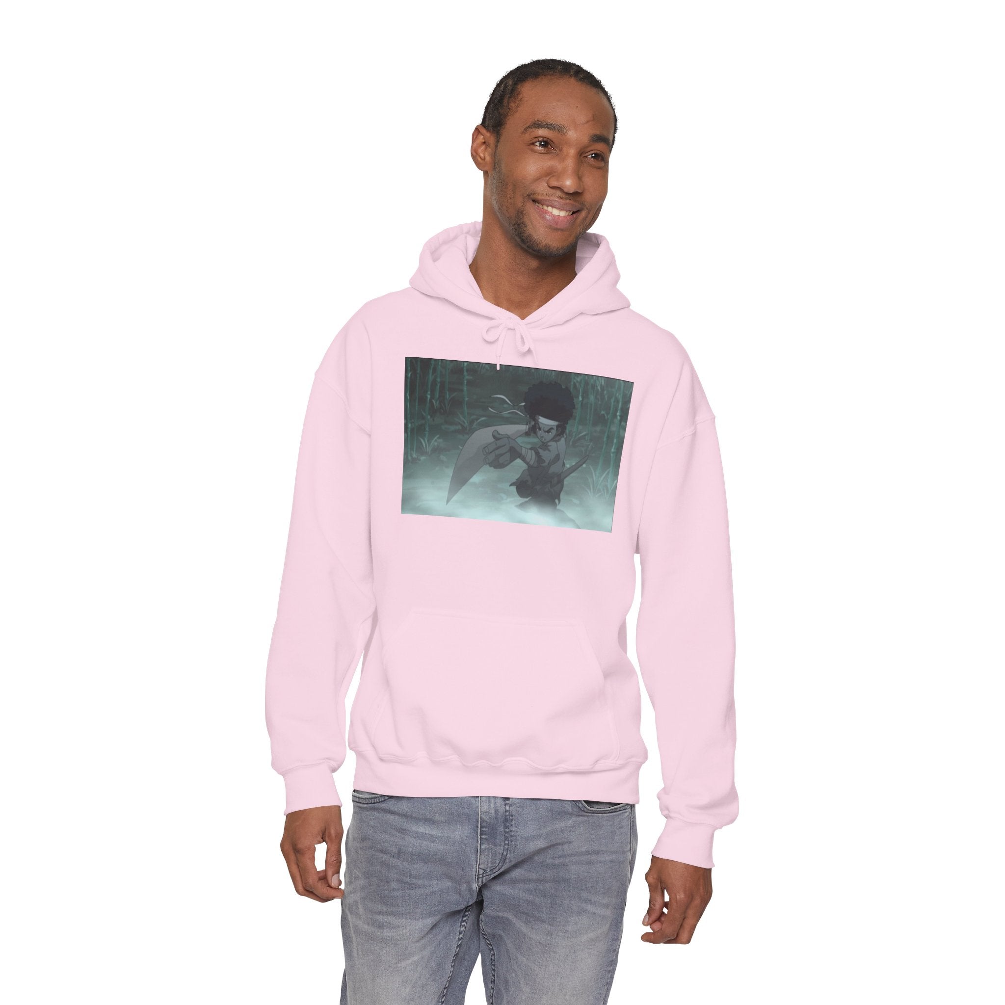Moody Forest Angel Hoodie — Ethereal Wings Graphic Sweatshirt
