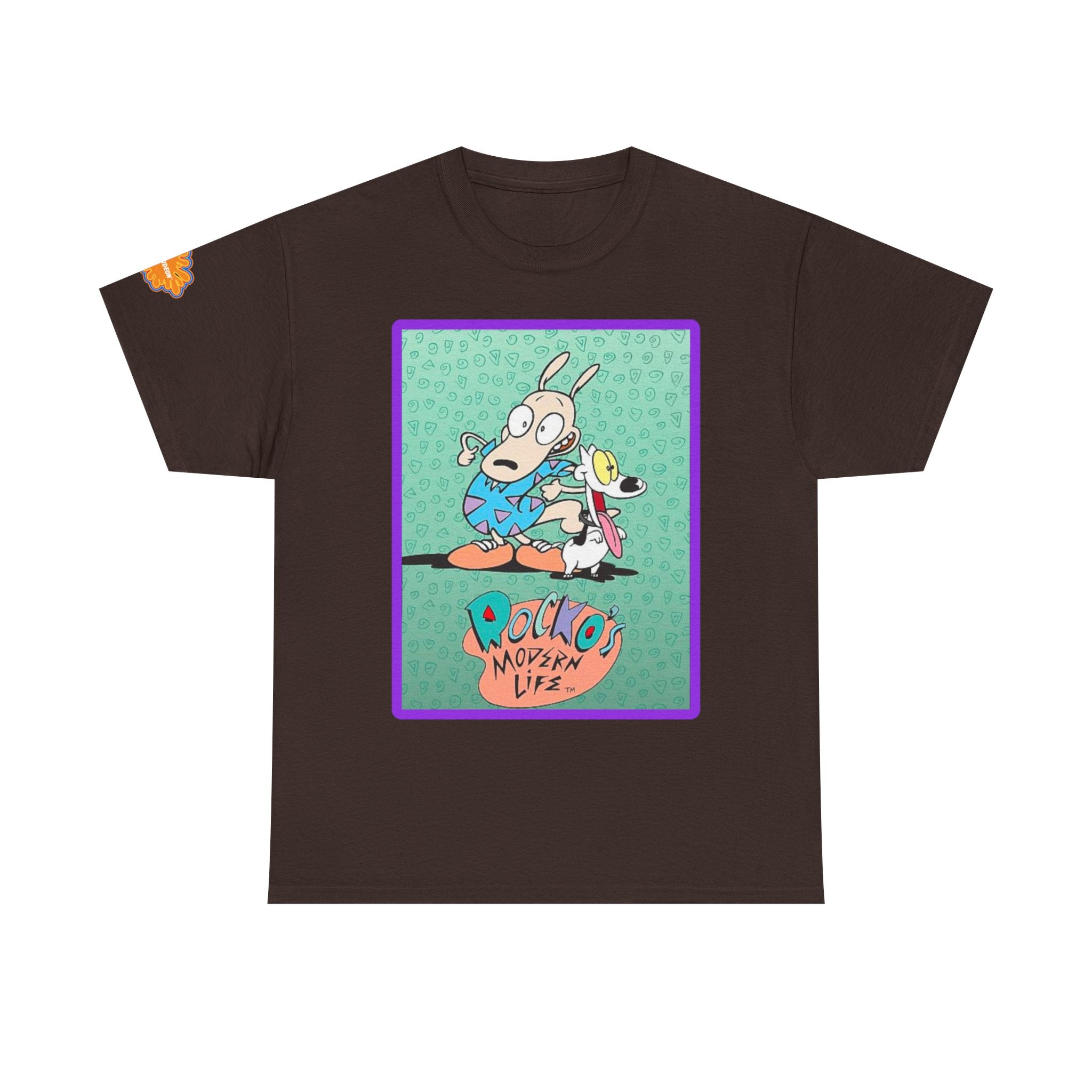 Rocko's Modern Life Cartoon Tee — Retro 90s Nicktoons Graphic T-Shirt