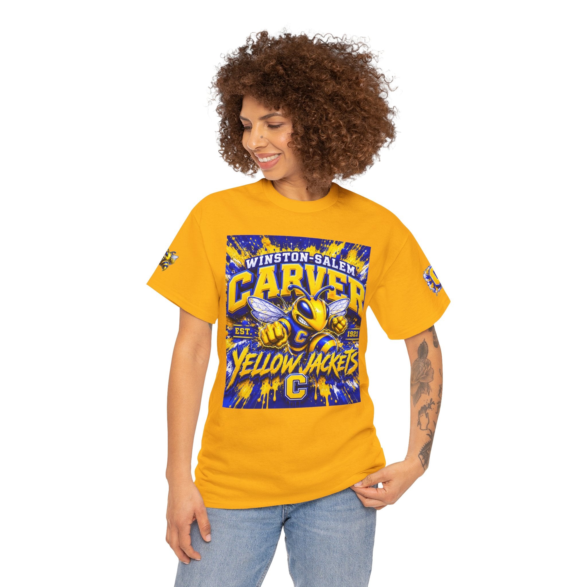 Carver Yellow Jackets T-Shirt — Winston-Salem High School Mascot Tee