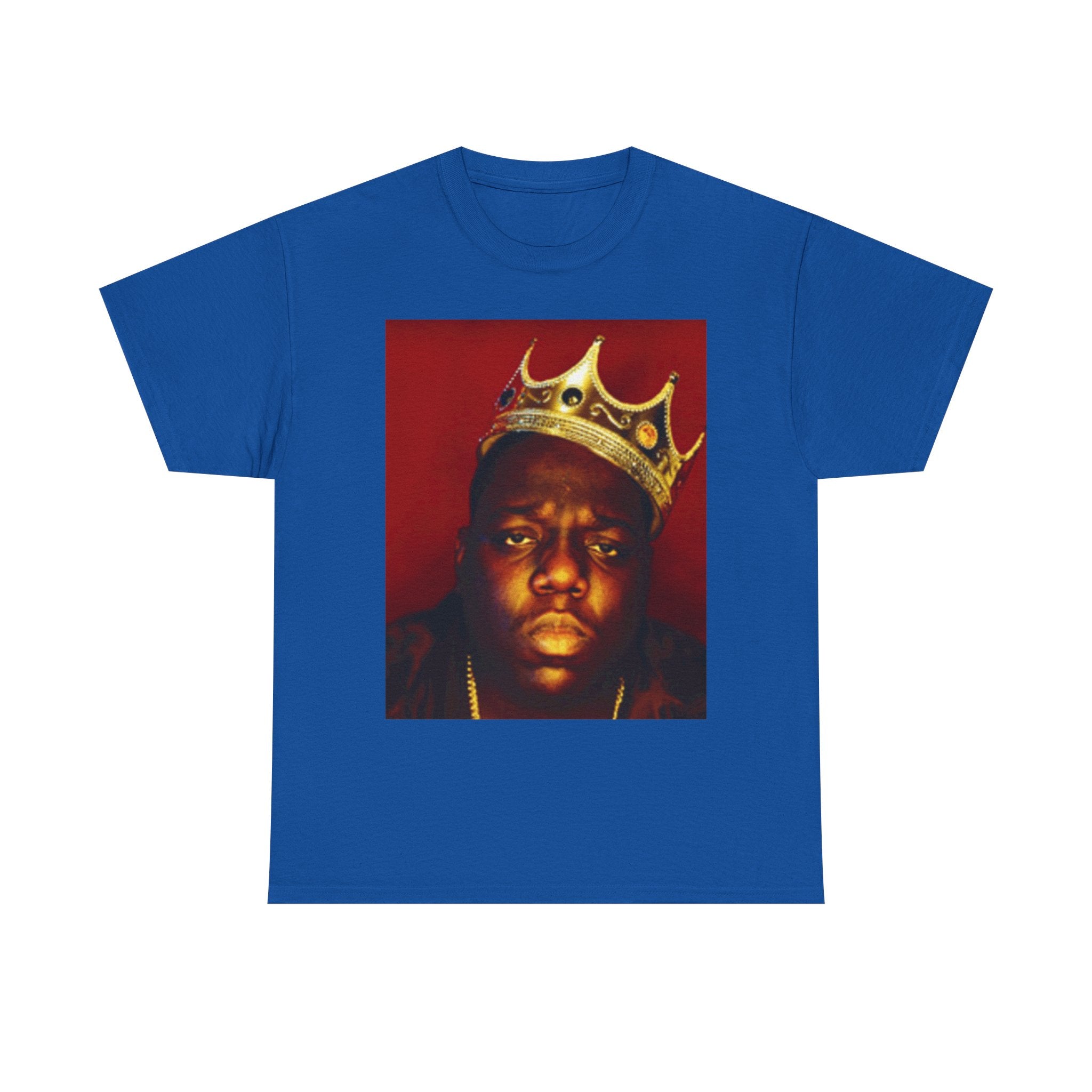 Vintage Crown Portrait Tee — Retro Hip-Hop Photo Graphic T-Shirt
