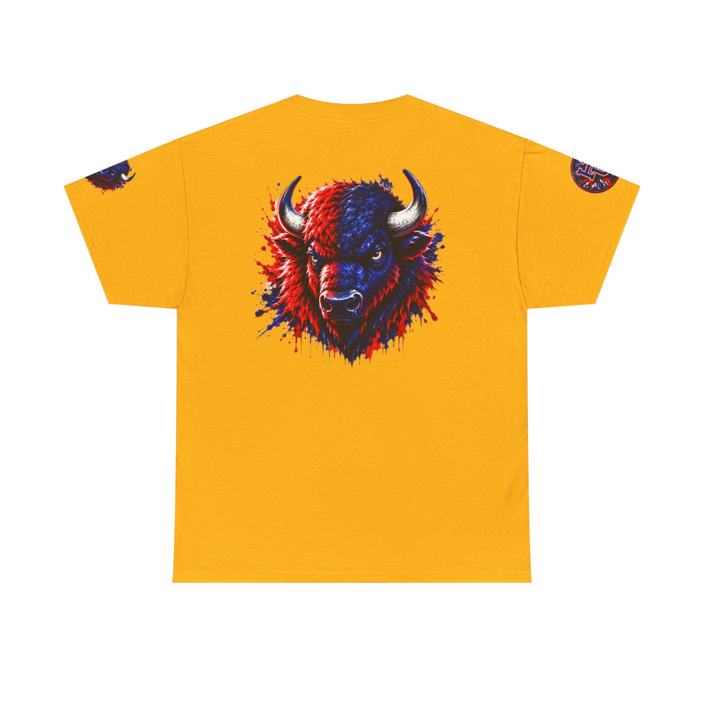 Howard University Buffalo Spirit Tee — HU Bison Red & Blue Campus Shirt