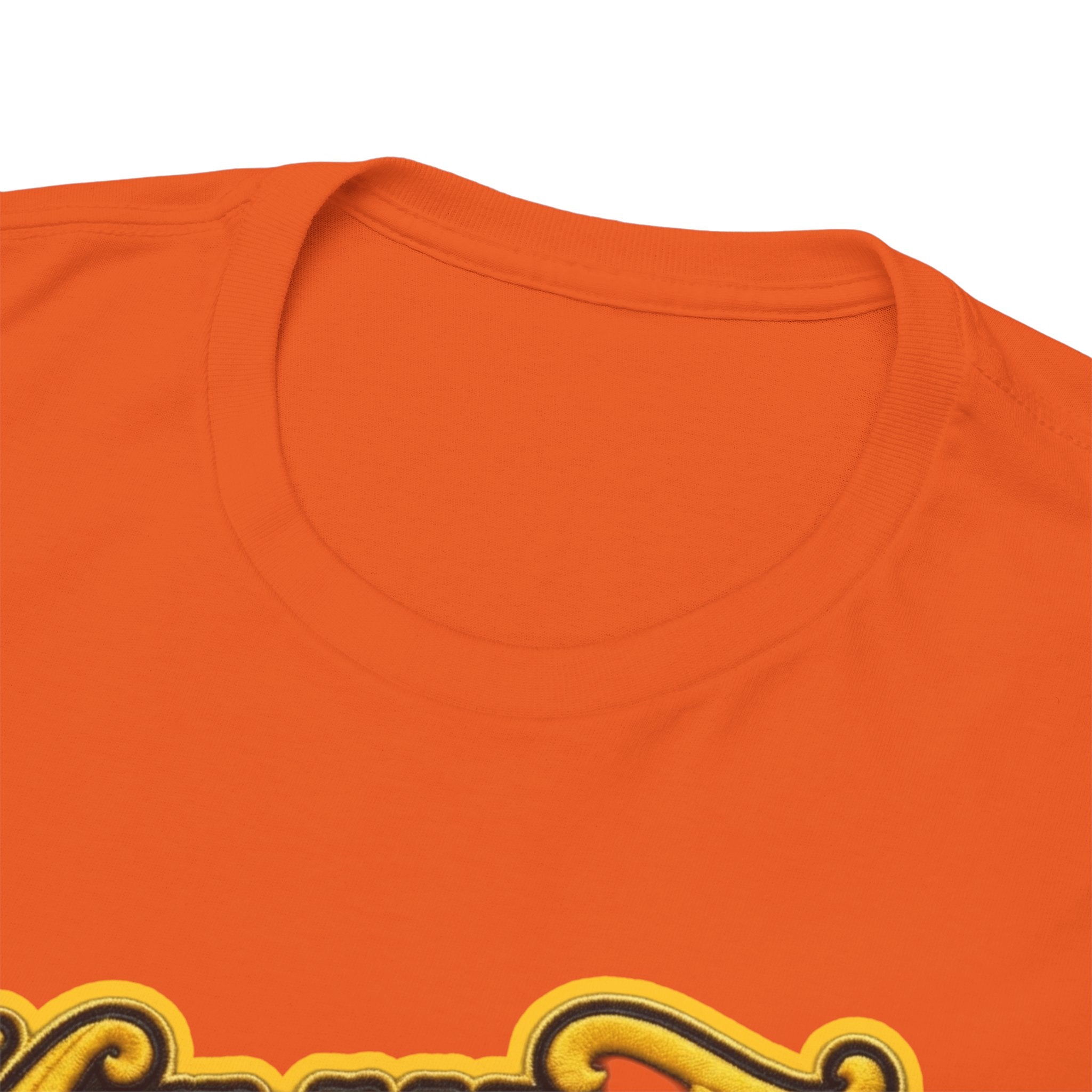 Melanated 19 Graphic Tee — Retro Script Logo & Gold Number Baseball Shirt