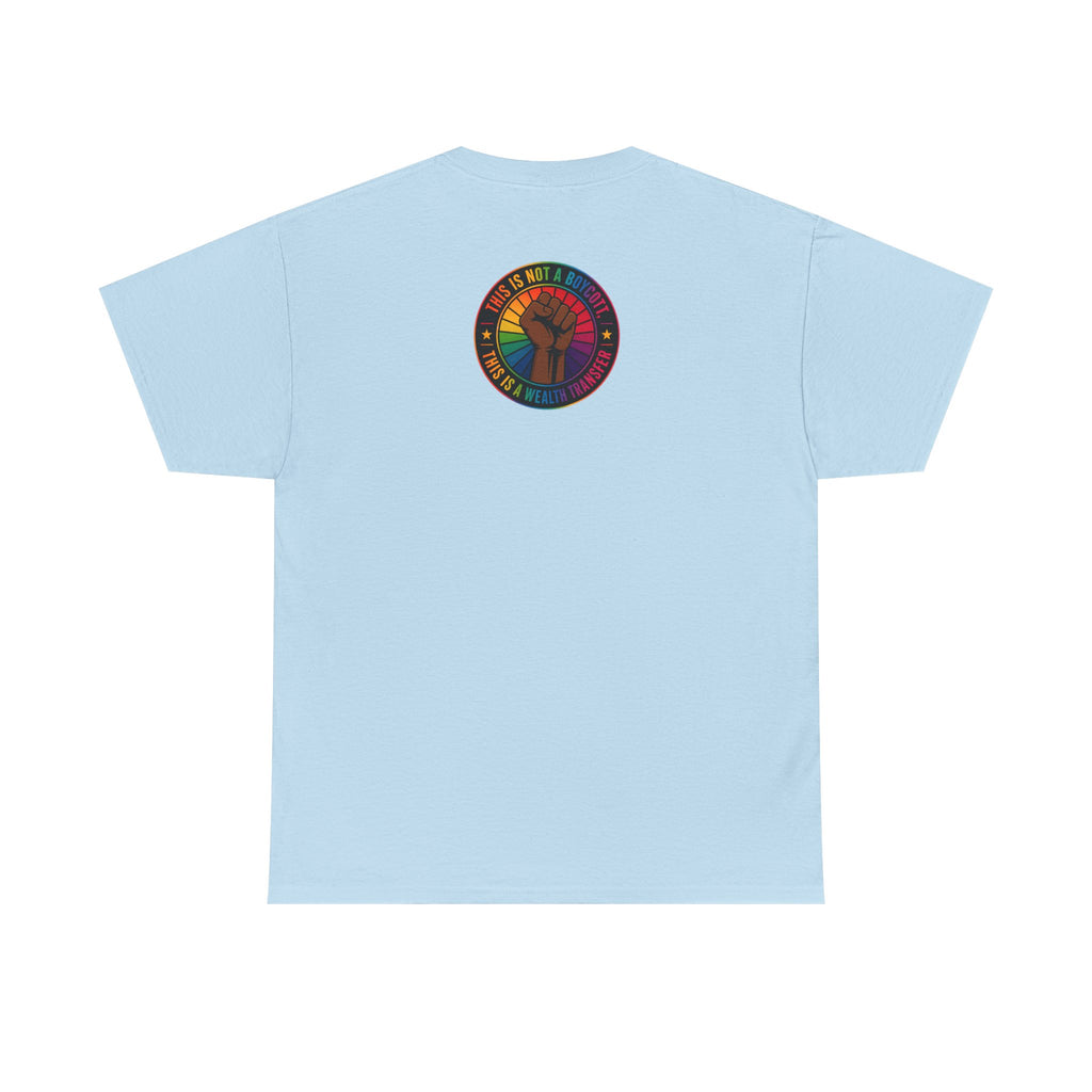 Blackout Graphic Tee — Urban Comic Poster Design with Back Fist Logo