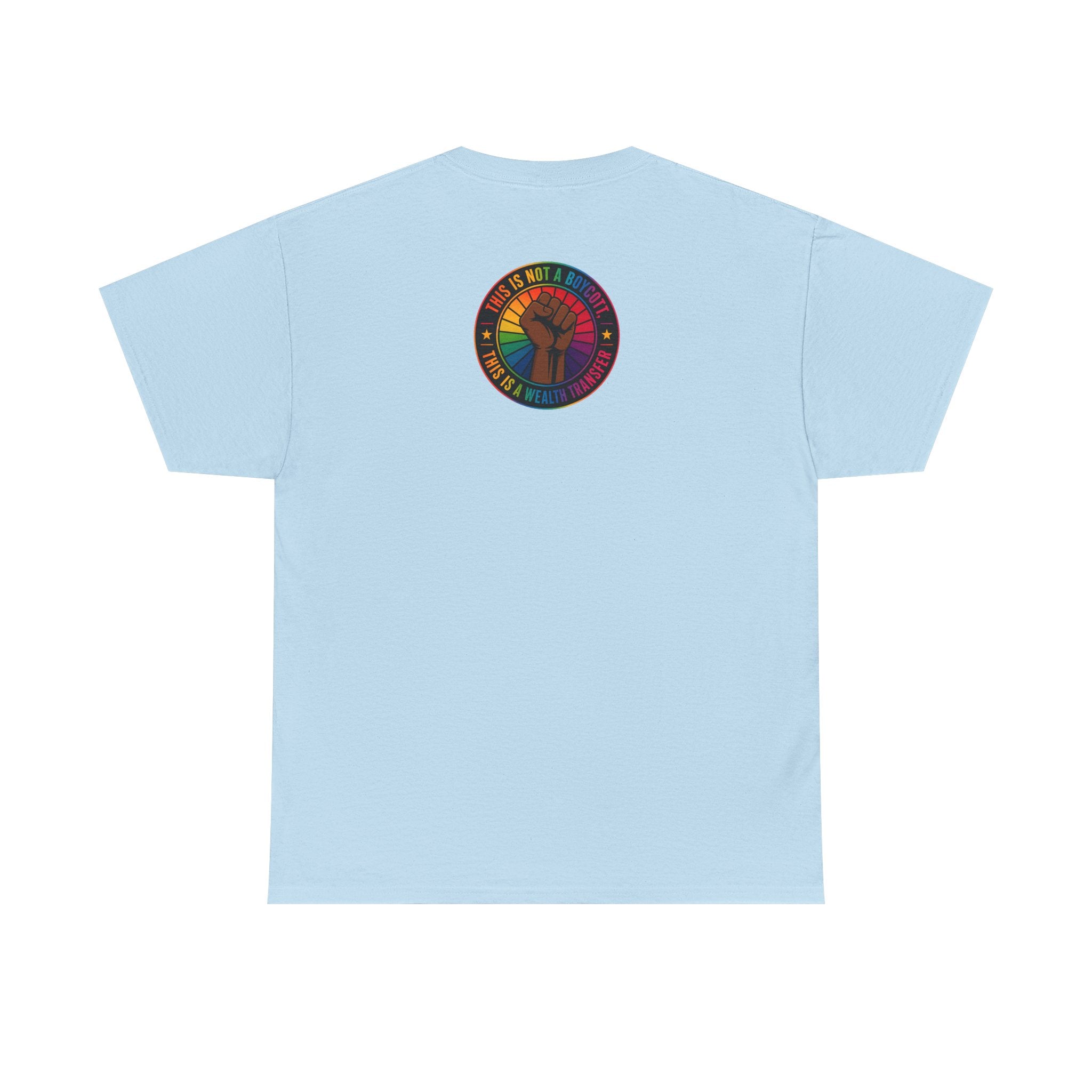 Blackout Graphic Tee — Urban Comic Poster Design with Back Fist Logo