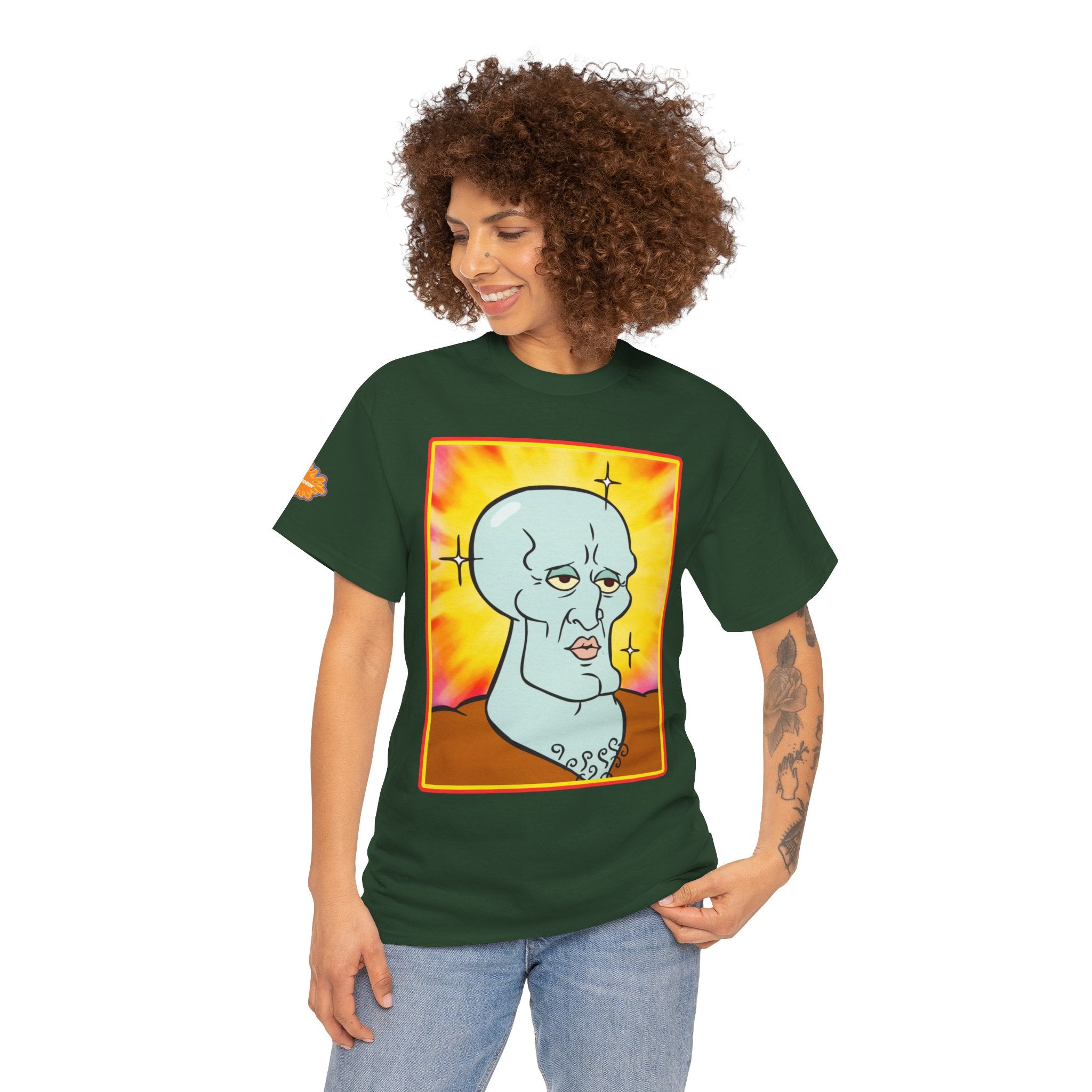 Handsome Squidward Portrait T‑Shirt — Retro Nickelodeon Graphic Tee
