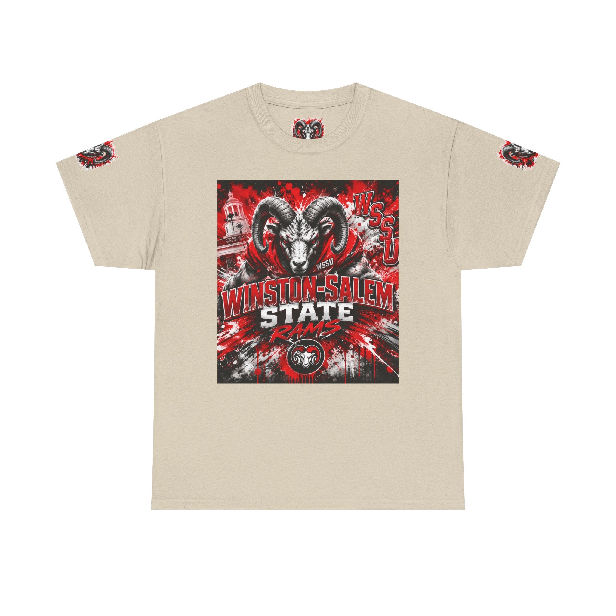 Winston‑Salem State Rams Ram Head Tee — Bold College Spirit T‑Shirt
