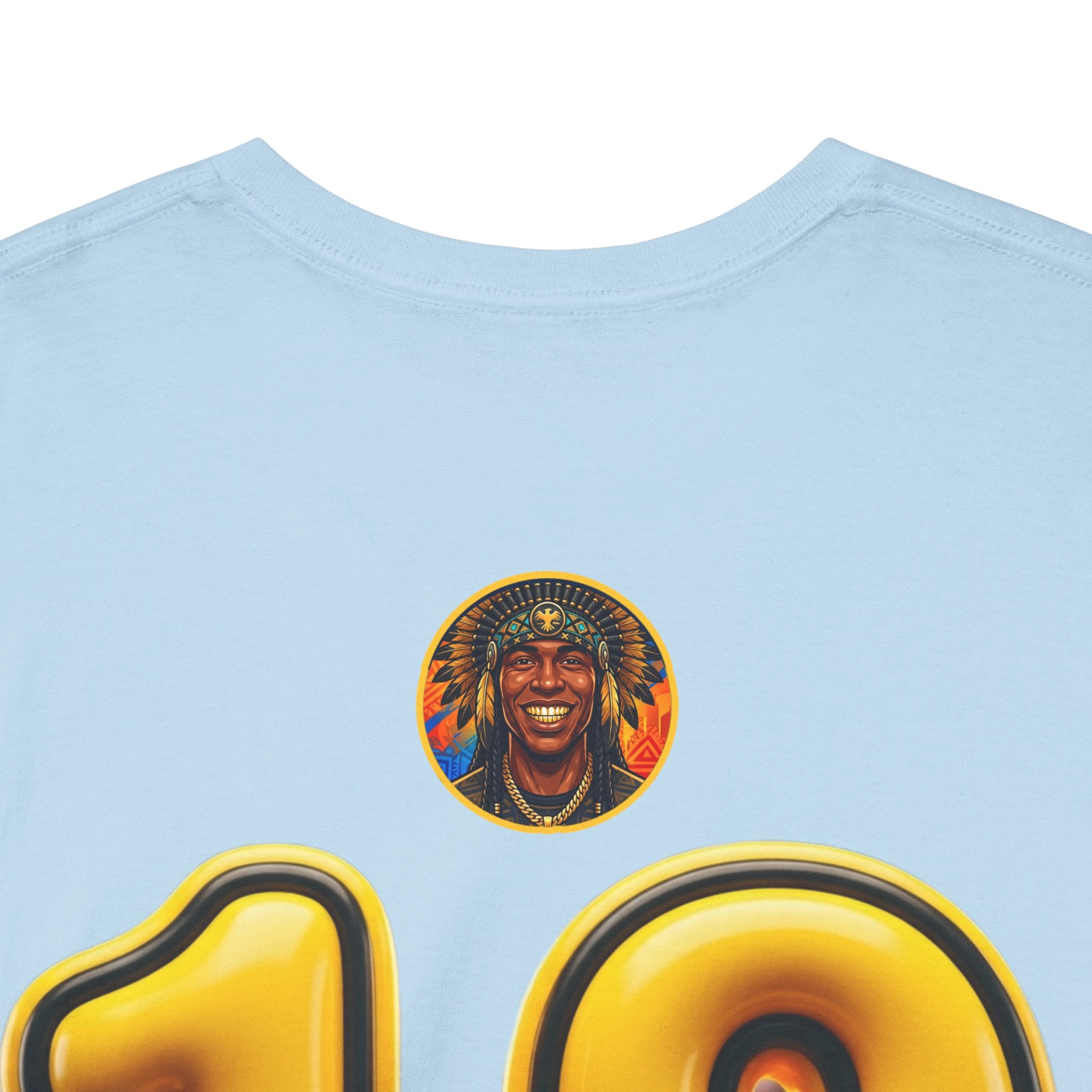 Melanated 19 Graphic Tee — Retro Script Logo & Gold Number Baseball Shirt
