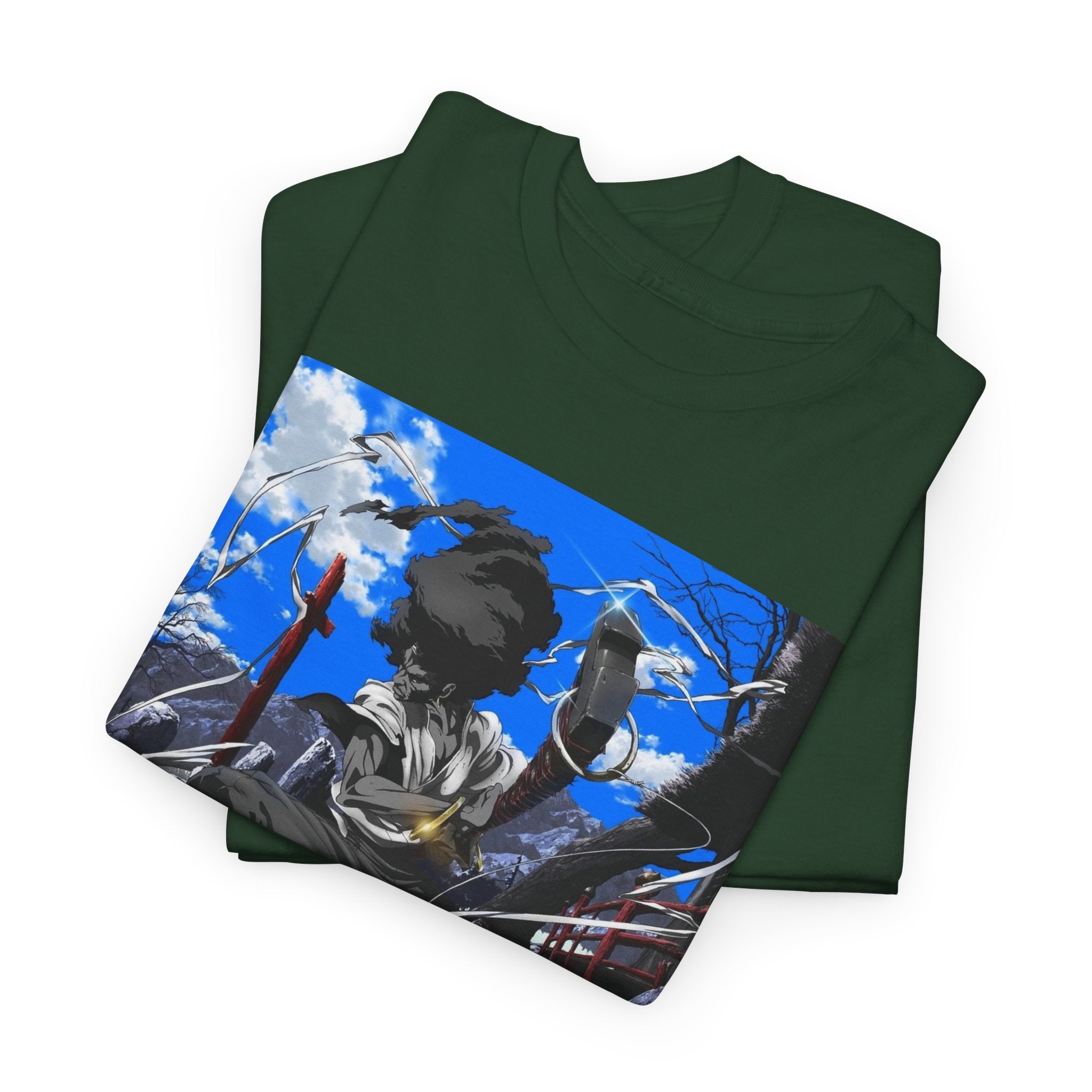 Afro Samurai Graphic Tee — Anime Streetwear T‑Shirt