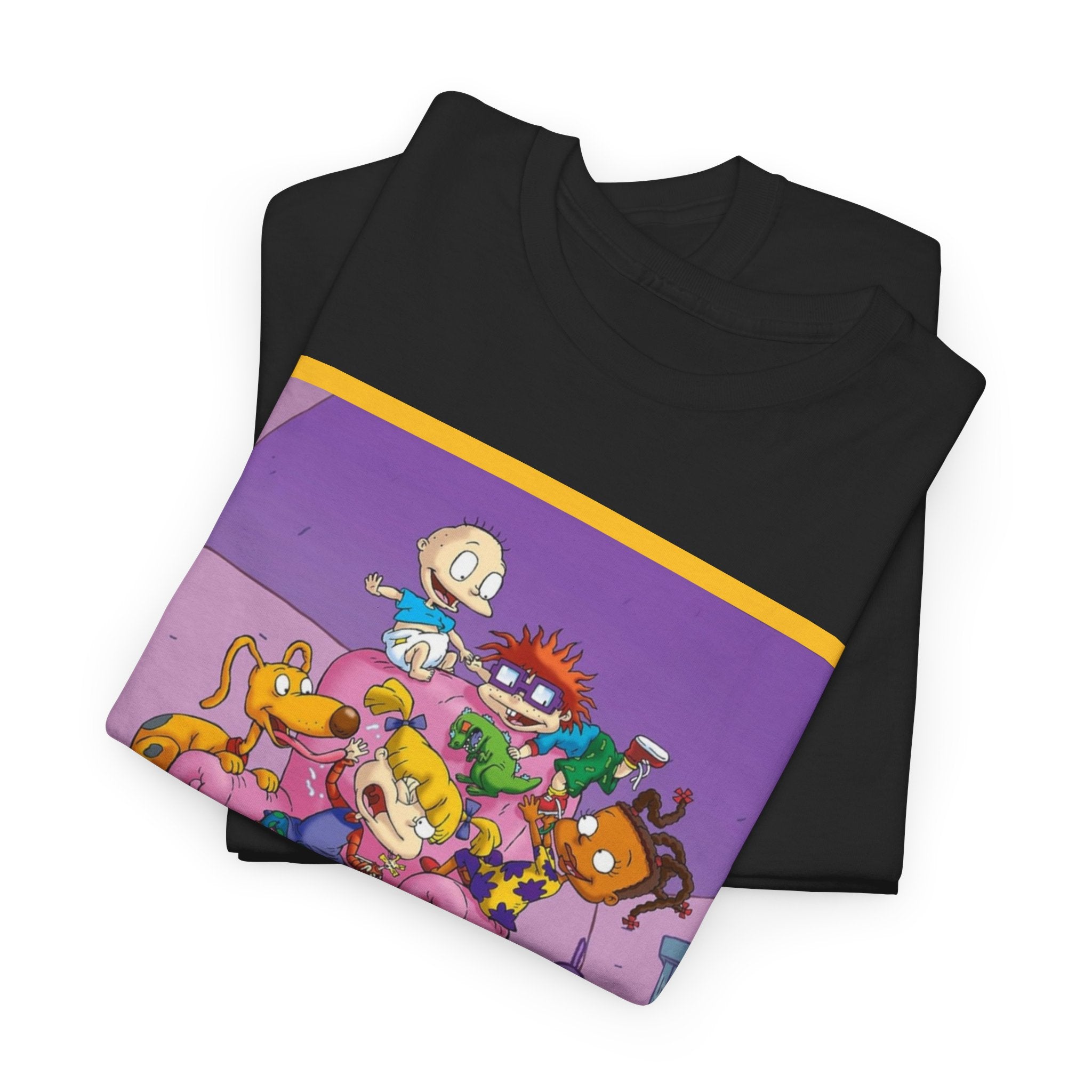 Rugrats Character Collage Tee — Retro Nickelodeon Kids Cartoon T-Shirt