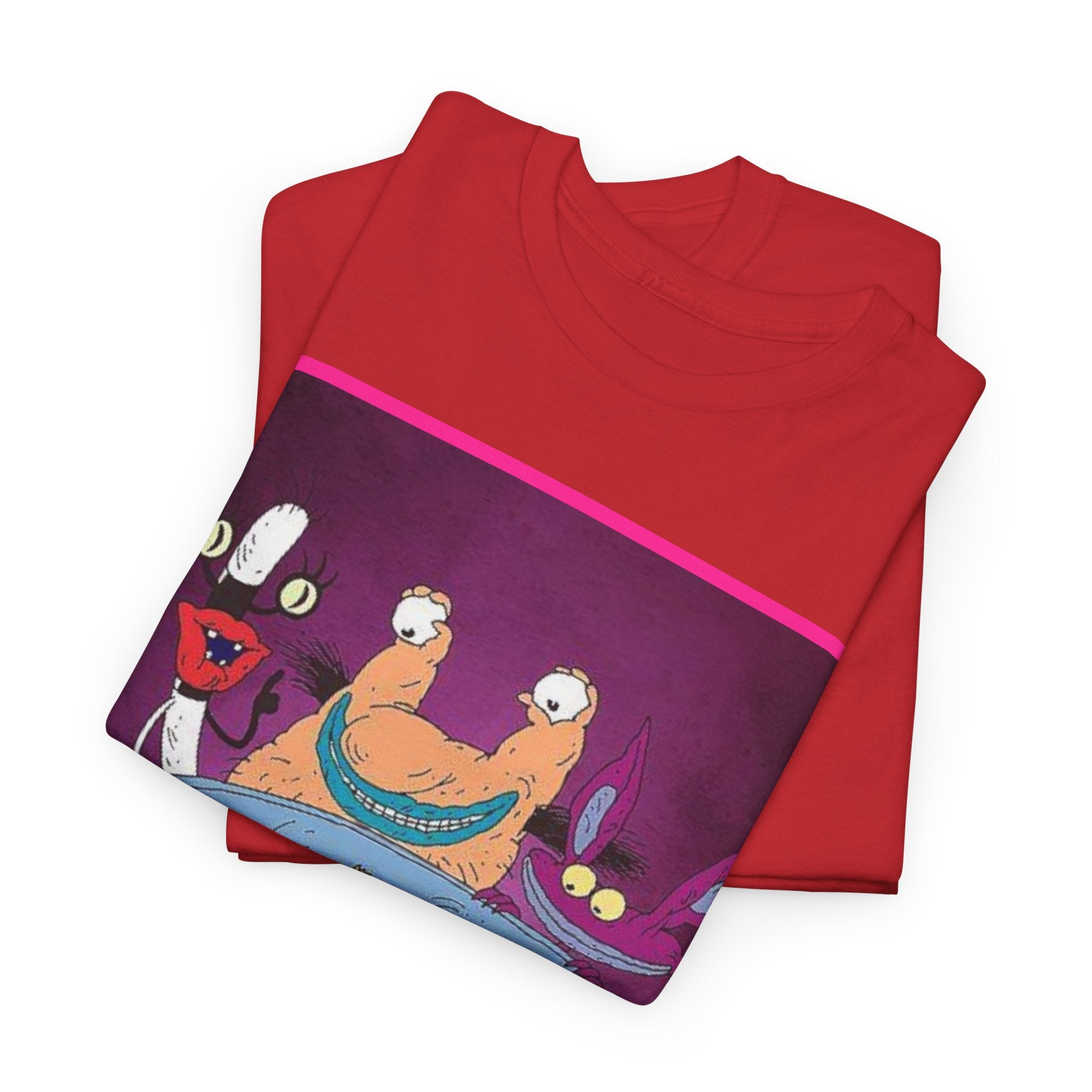 Real Monsters Vintage Cartoon T-Shirt — Nickelodeon Rugrats Crew Tee