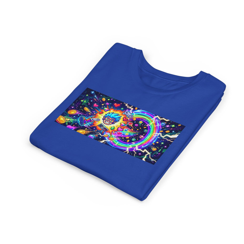 Kids Gaming Tee — Neon Rainbow Portal Gamer Shirt