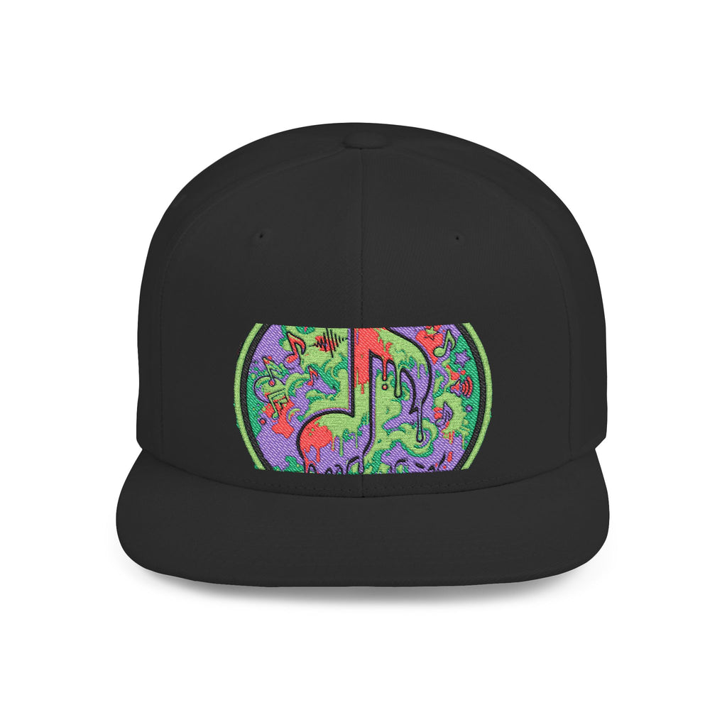 Copy of Copy of Flat Bill Snapback Hat — Retro Dance Crew Graphic Cap