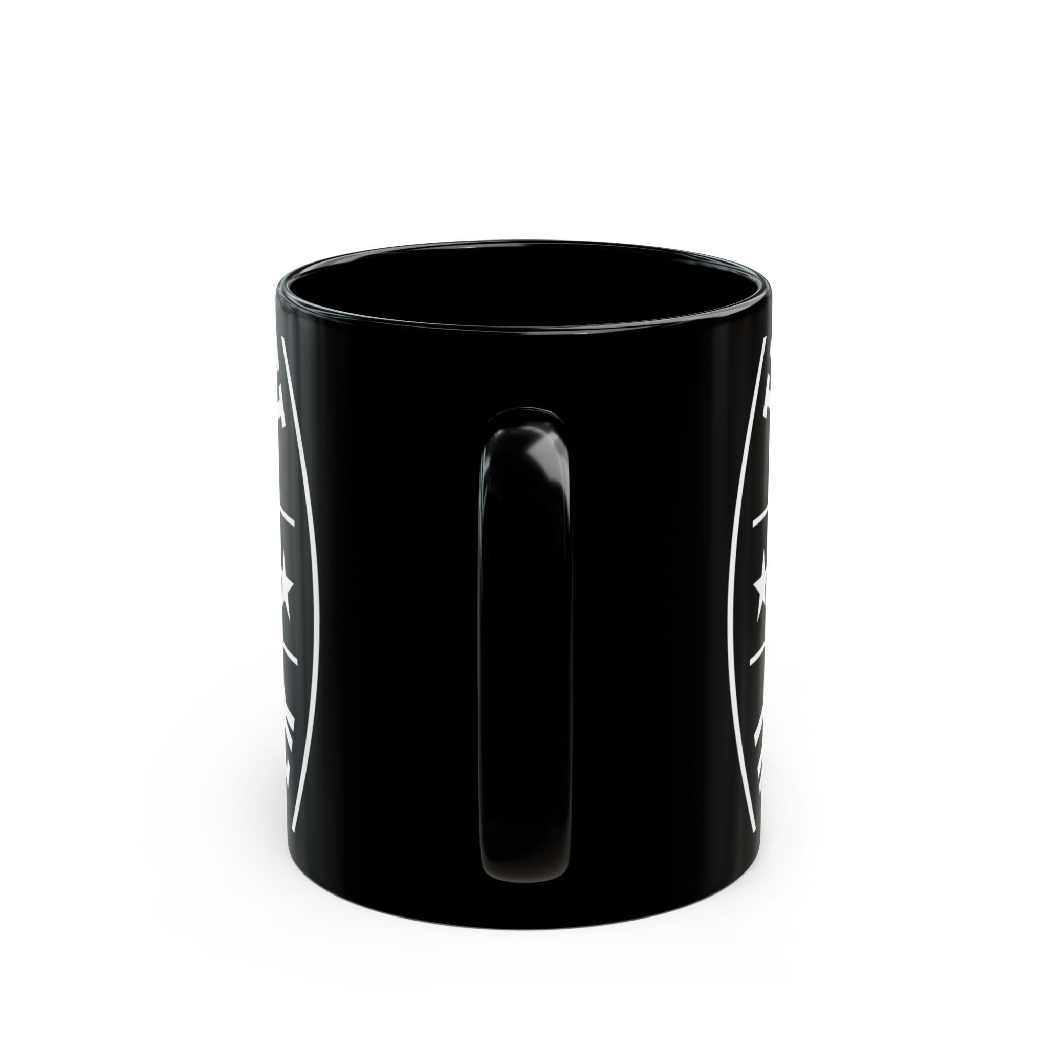 Solidarity Fist Mug — Black Coffee Cup with Raised Fist Design