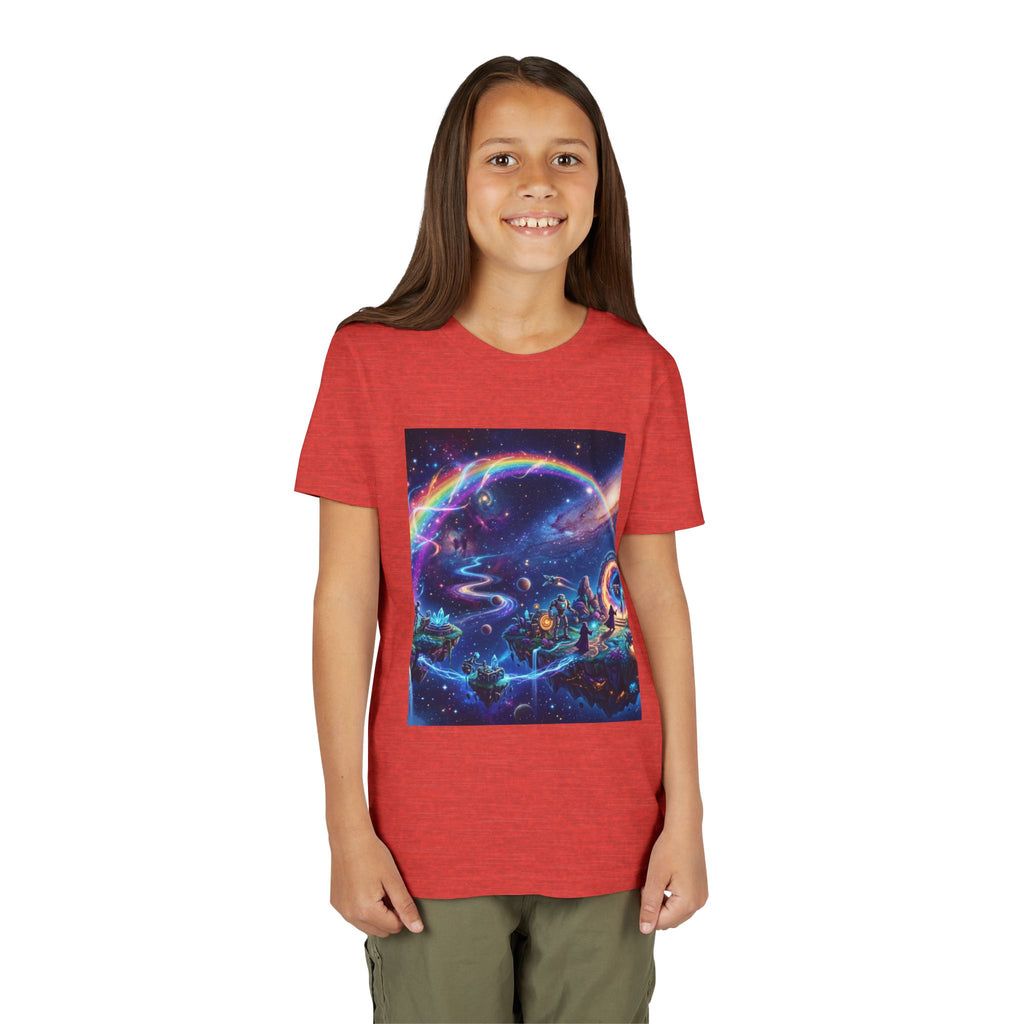 Galaxy Fantasy Youth Tee — Floating Islands, Robots & Magic Portals